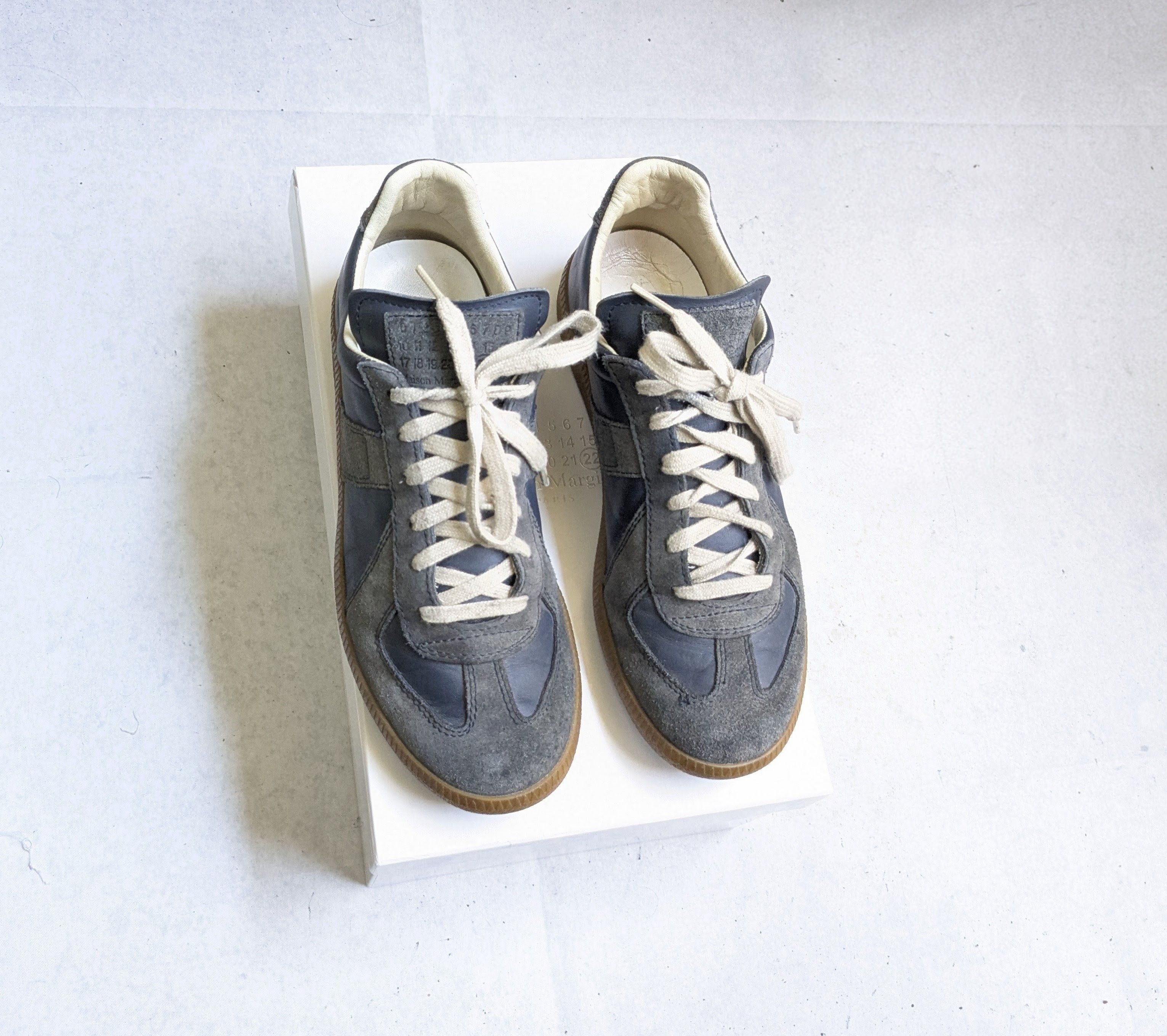 Maison Margiela 40 7 US Maison Margiela Blue Ddstck Sneakers T6067