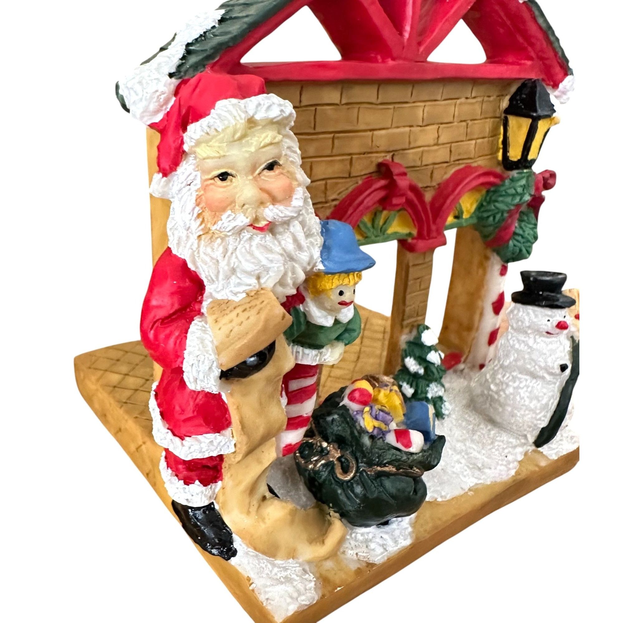 Handmade × Vintage VTG Gift Collection Candle Holder New Christmas Wreath Santa Size ONE SIZE - 2 Thumbnail