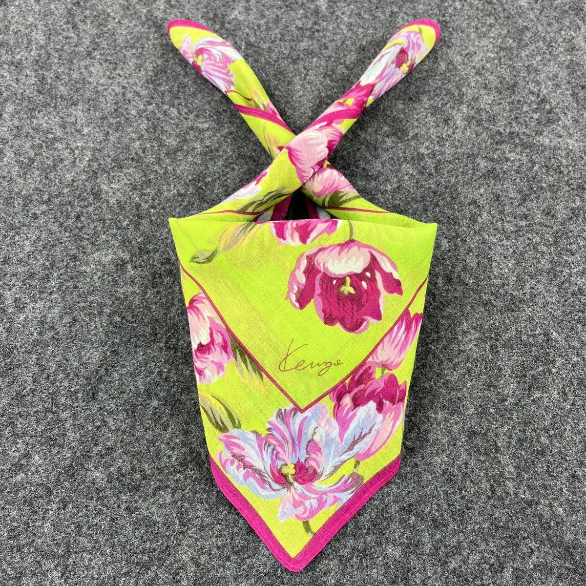 Kenzo × Vintage Kenzo Handkerchief / Bandana / Neckerchief B356 Size ONE SIZE - 2 Thumbnail