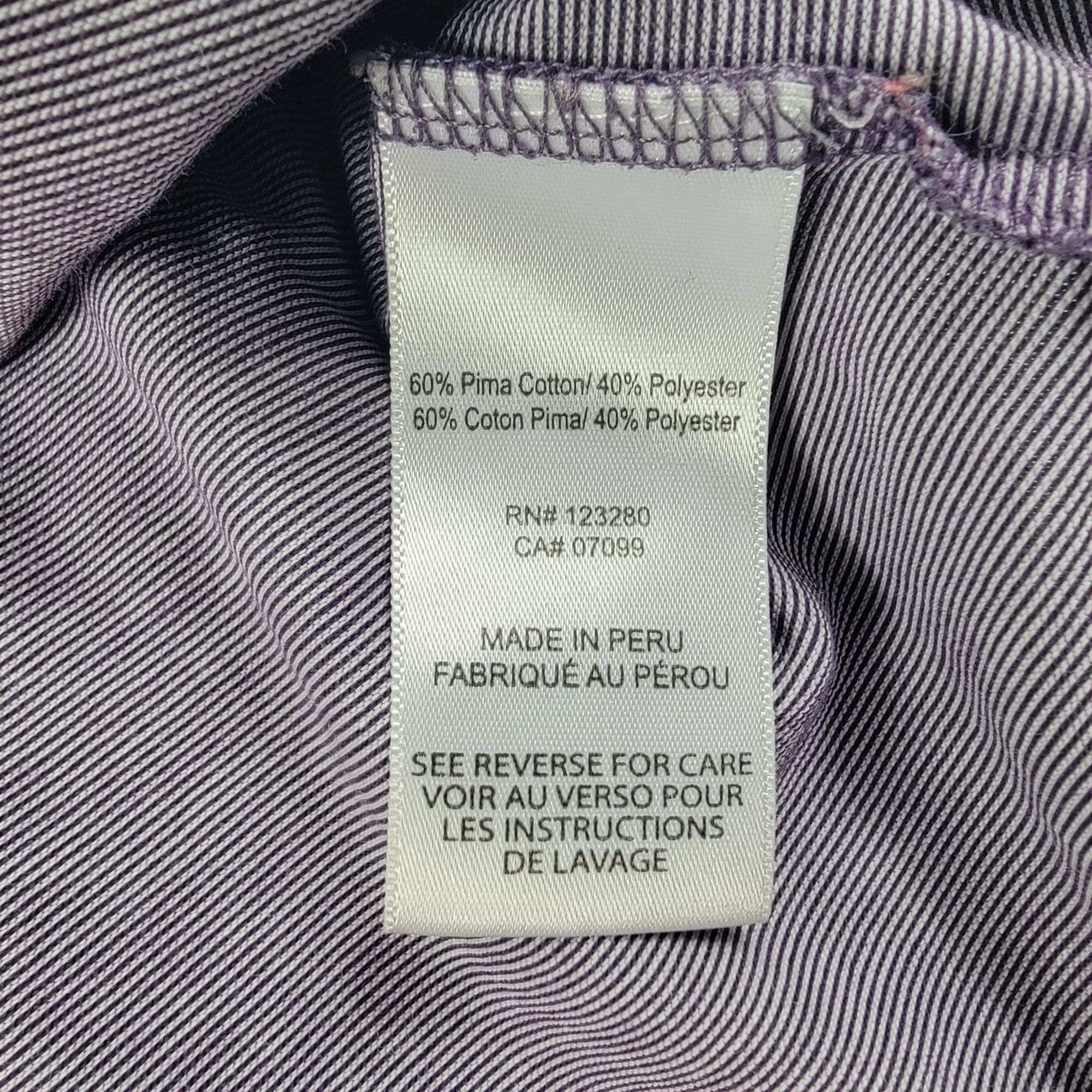 TravisMathew Travis Mathew Mens 3XL Purple Polo Shirt Short Sleeve Size US XXL / EU 58 / 5 - 6 Thumbnail