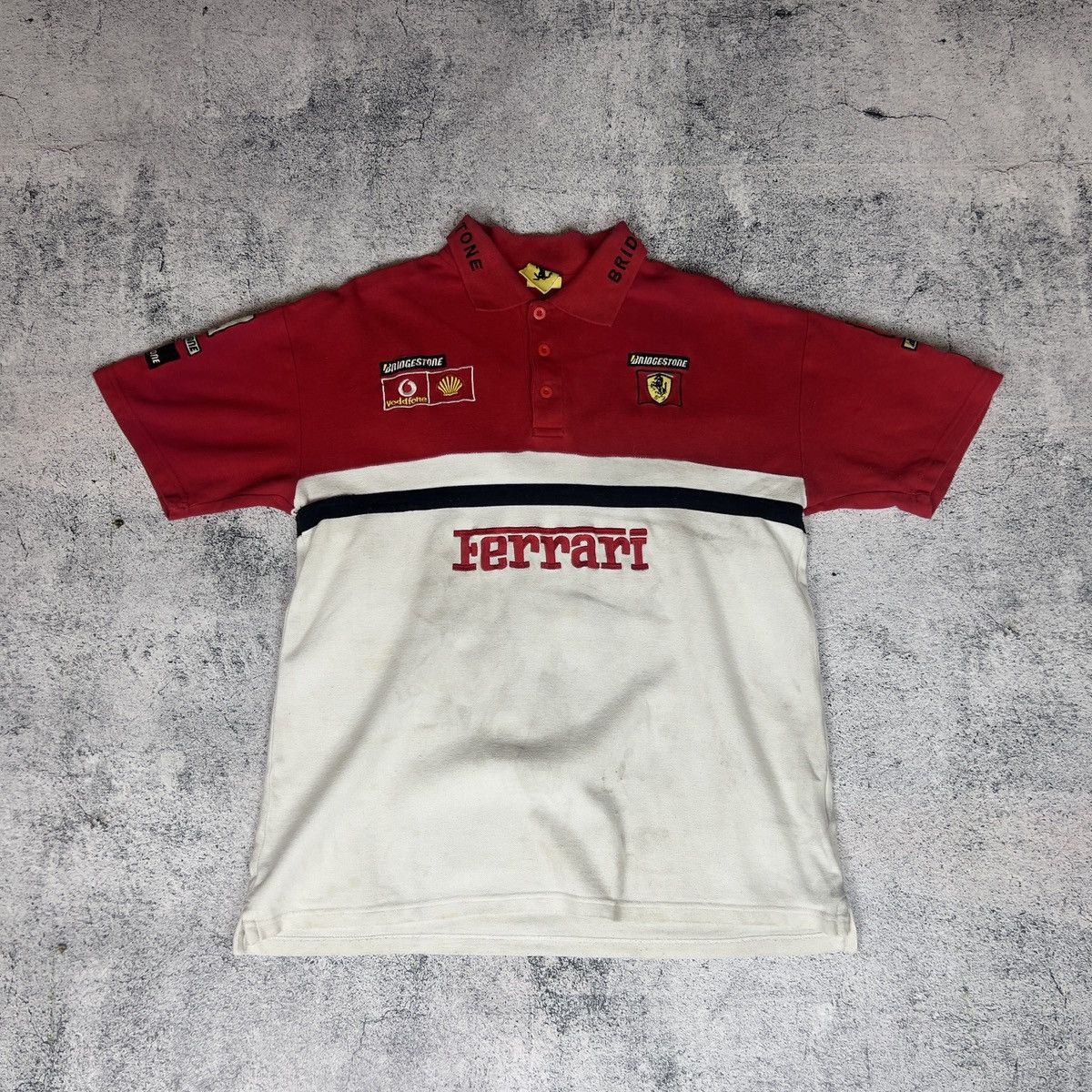 Ferrari Ferrari Polo Men's Size S Cotton Short Sleeve Racing Y2K 90s Size US S / EU 44-46 / 1 - 1 Thumbnail