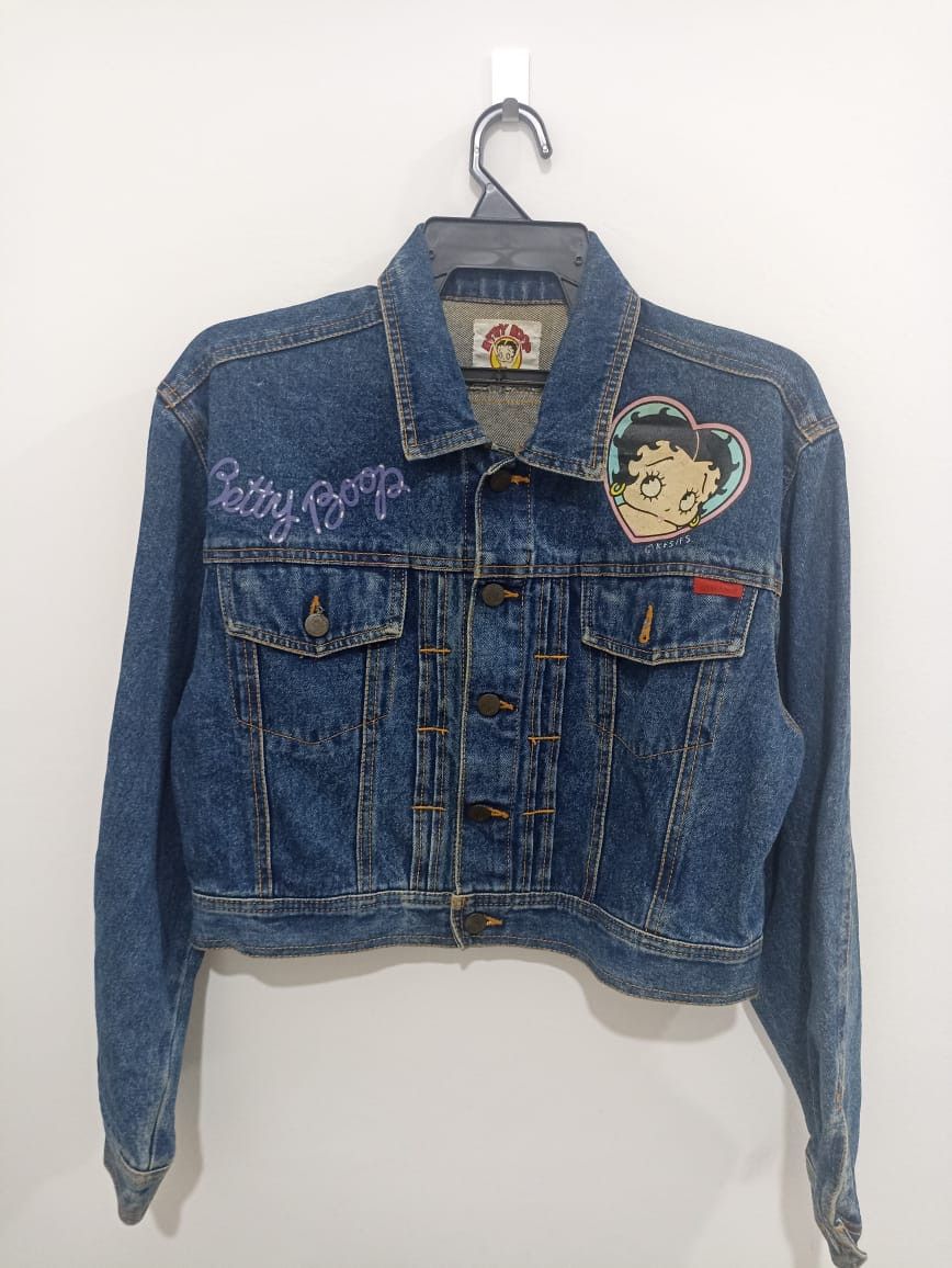 Other Vintage Denim Betty Boop Jacket Size M / US 6-8 / IT 42-44 - 8 Thumbnail