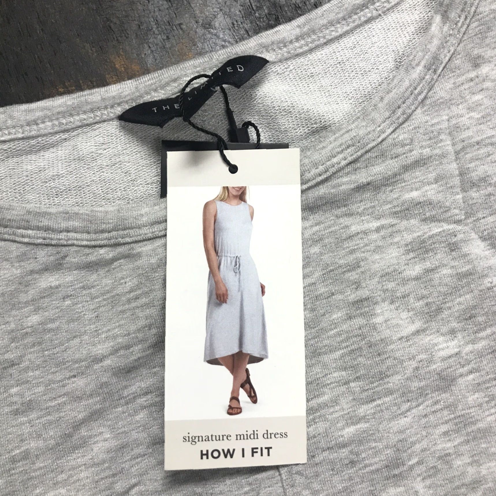 Vintage VINTAGE? The Limited Signature Midi Dress Tank Dress M Gray Midi Women Casual Party/Cocktail Mens? Size M / US 6-8 / IT 42-44 - 2 Thumbnail