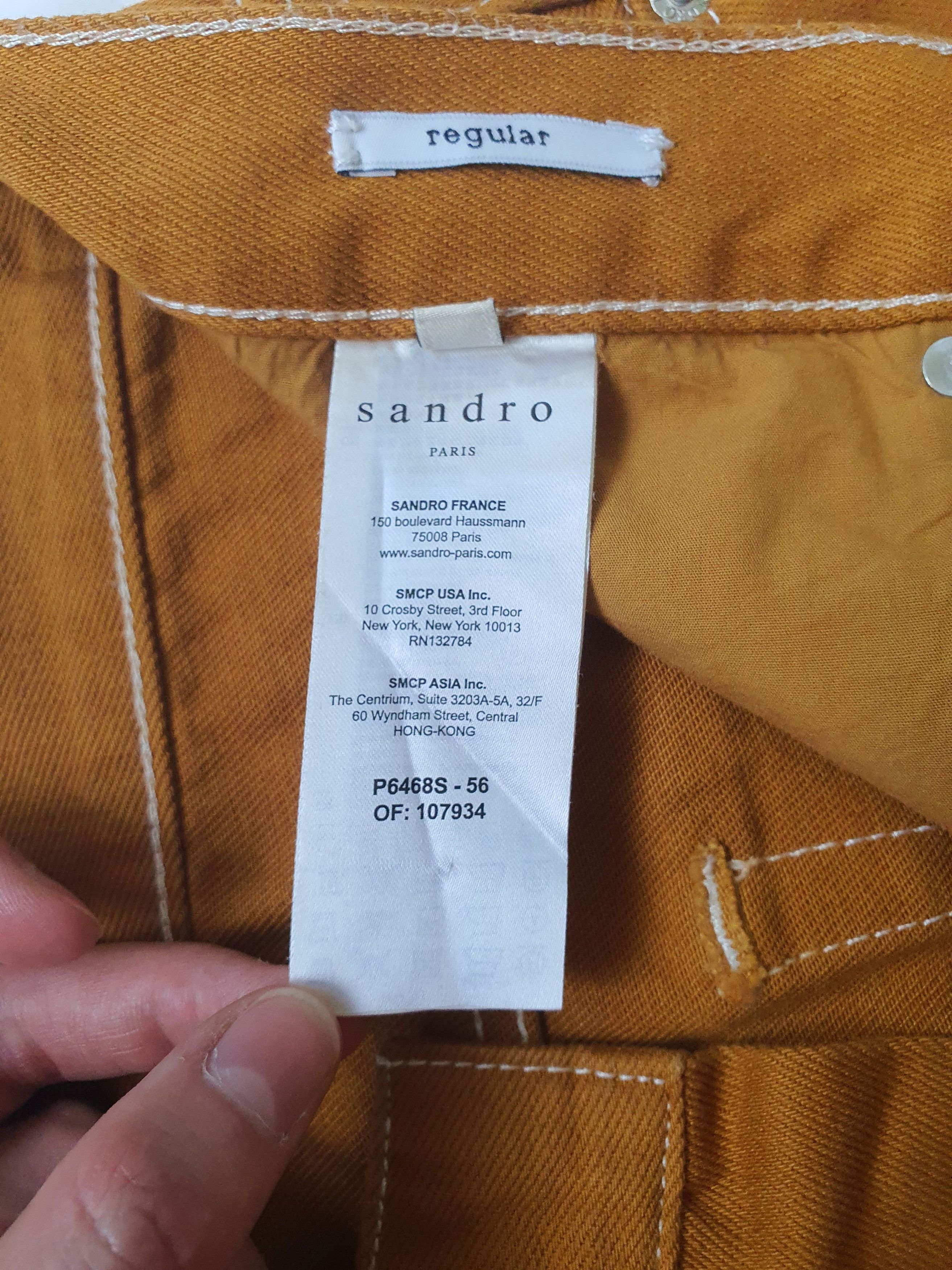 Sandro Regular Fit Denim Jeans (Code: P6468S) - Caramel - Sz W31 Size US 31 - 6 Thumbnail