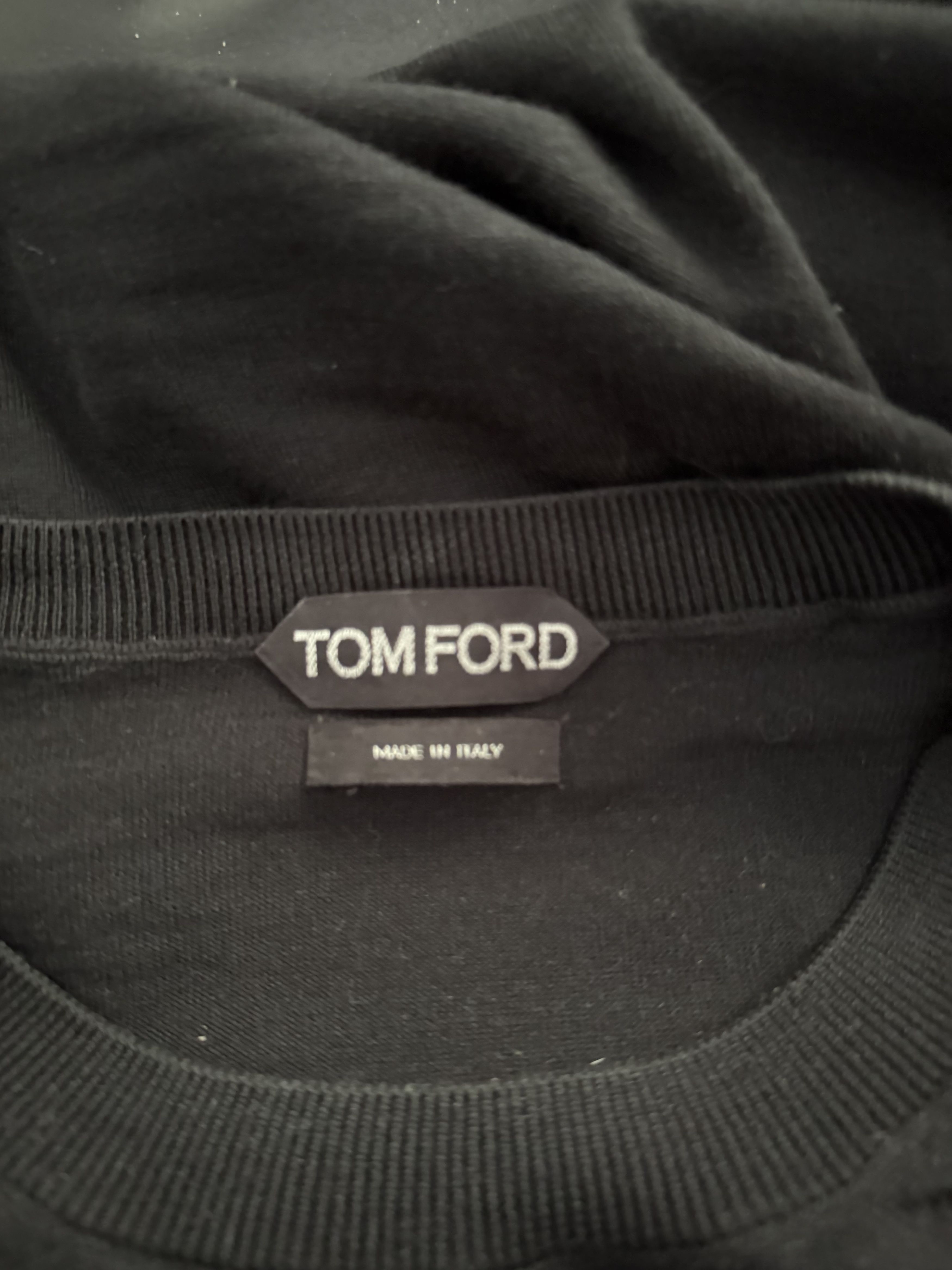 Tom Ford Black Virgin Wool Knit Sweater Size US XXL / EU 58 / 5 - 3 Thumbnail