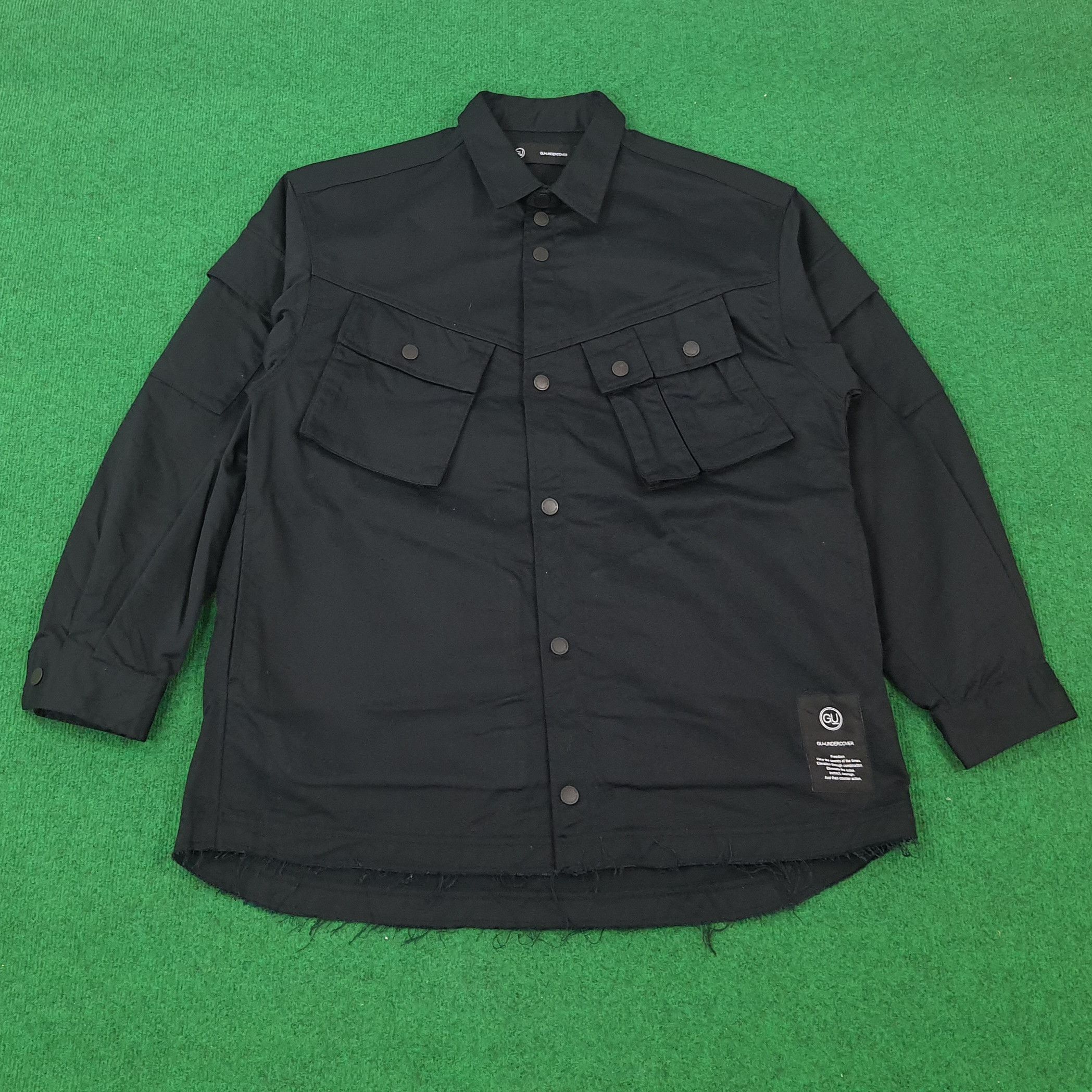 Japanese Brand × Undercover × Vintage Vintage GU x Undercover Japanese Brand Custom Logo Jacket Size US L / EU 52-54 / 3 - 2 Thumbnail