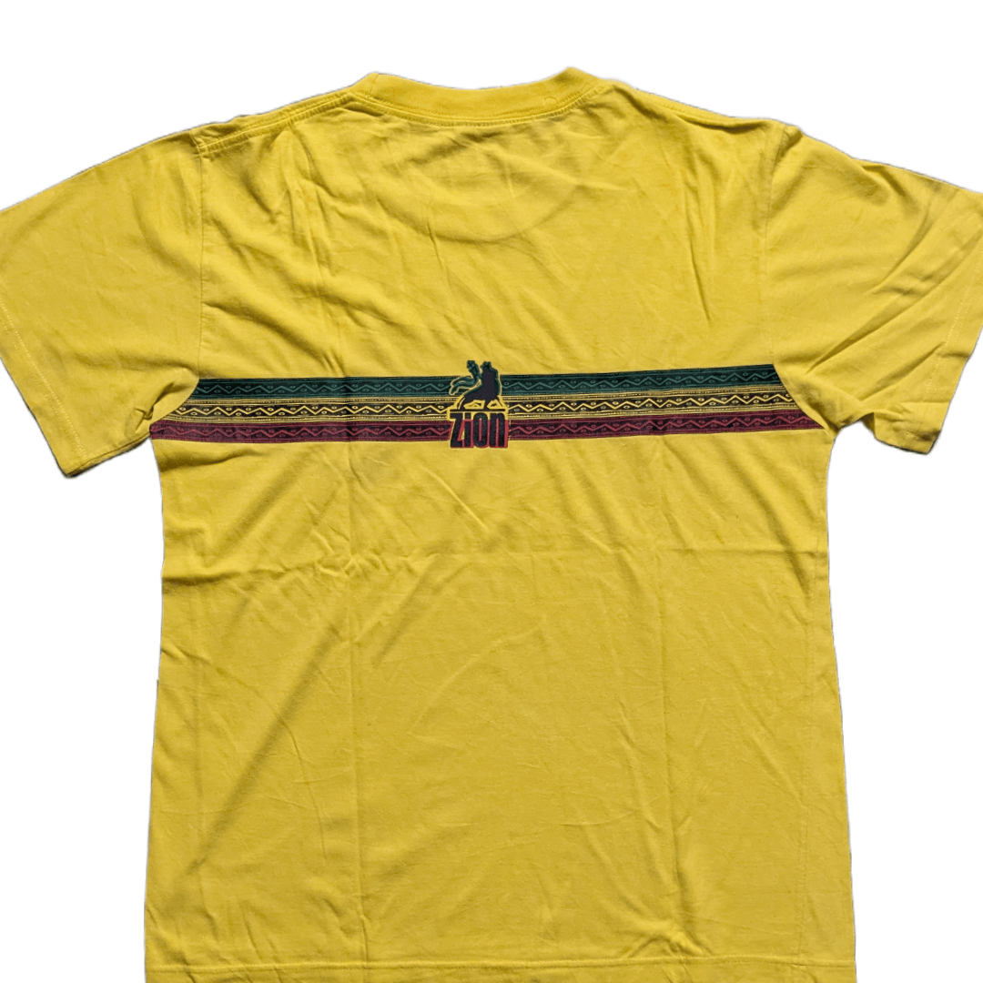 Bob Marley × Vintage × Zion Rootswear VINTAGE ZION 00'S BOB MARLEY FOOTBALL TEE Size US M / EU 48-50 / 2 - 2 Thumbnail