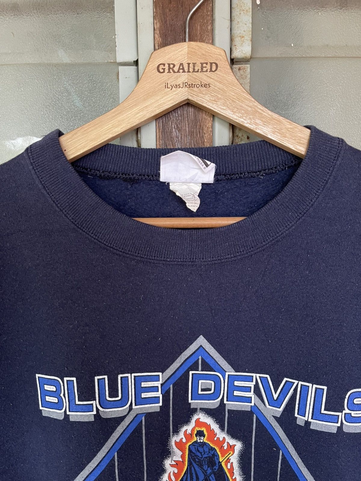NCAA Vintage 90's Blue Devils Duke University NCAA Crewneck Size US L / EU 52-54 / 3 - 15 Thumbnail