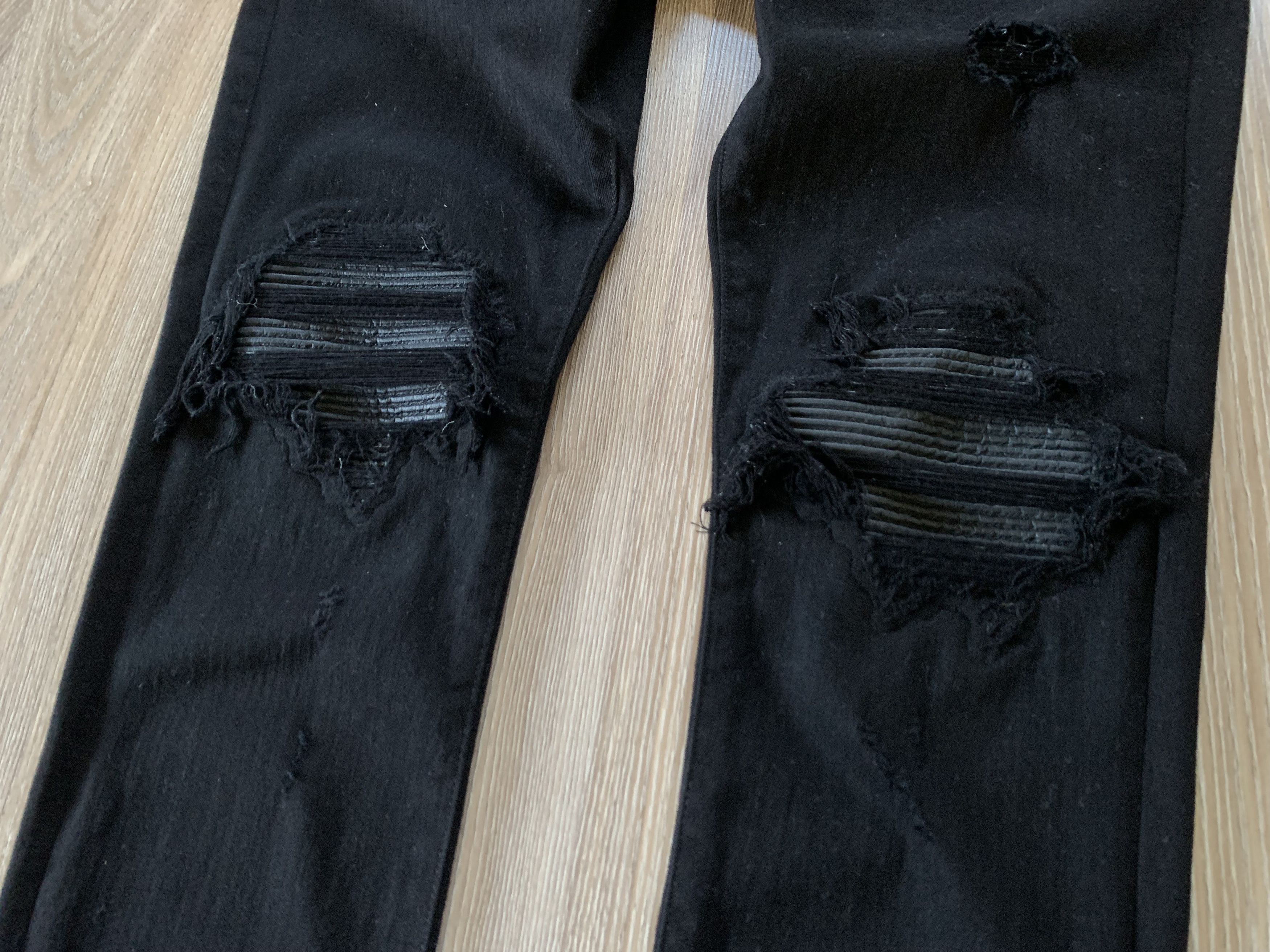 Amiri Amiri Stretch Black Ribbed Jeans Size US 34 / EU 50 - 11 Thumbnail