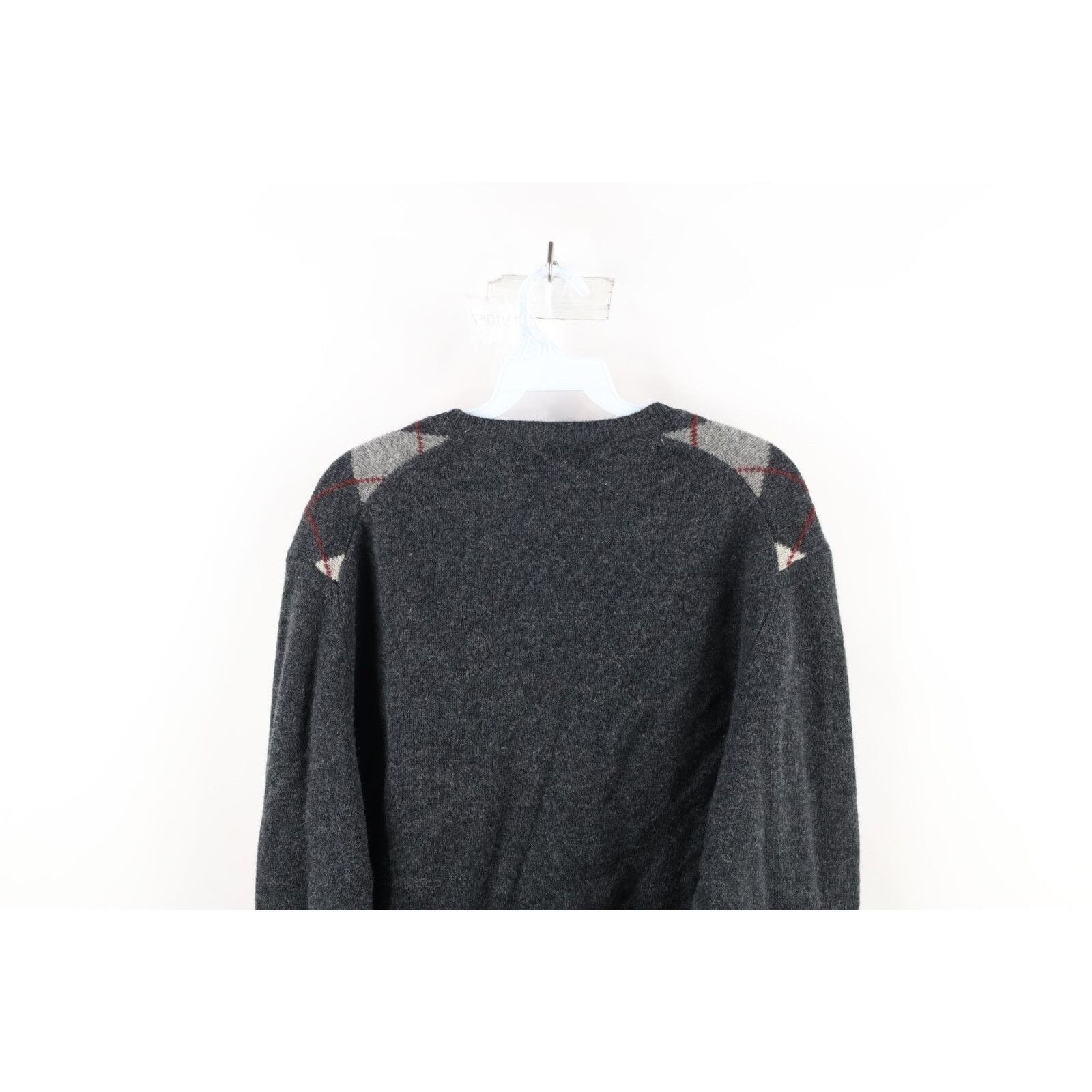Brooks Brothers Vintage 90s Brooks Brothers Wool Knit Argyle Diamond Sweater Size US L / EU 52-54 / 3 - 6 Thumbnail