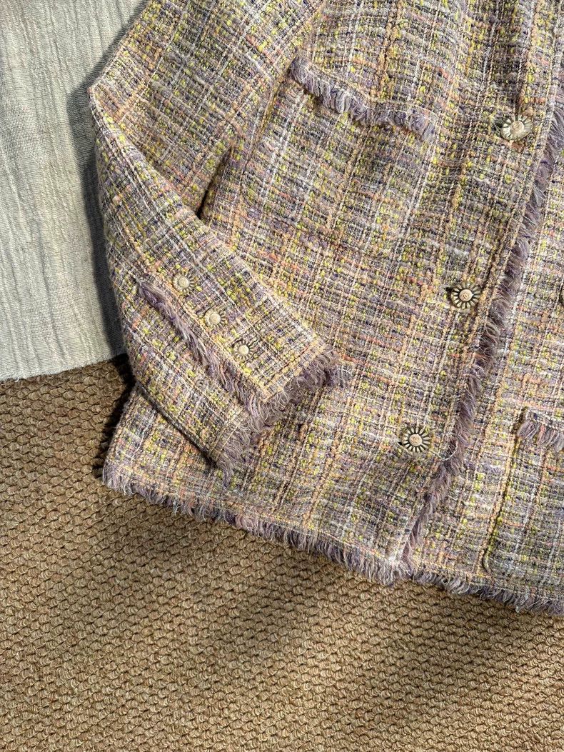 Chanel Chanel 04P Four-pocket waterfall tweed tassel edge round-n Size M / US 6-8 / IT 42-44 - 4 Thumbnail