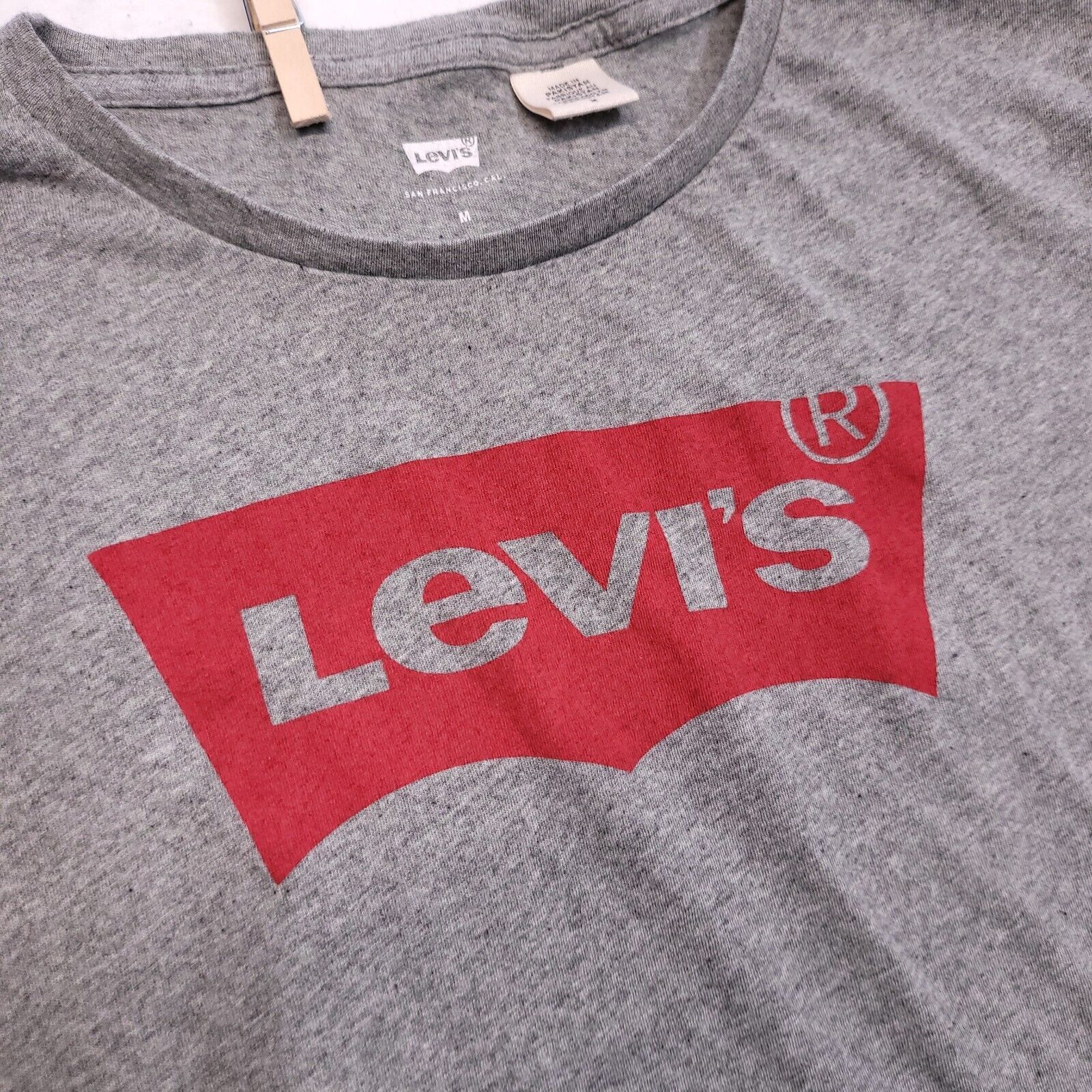 Levi's Levis Casual Pullover Shirt Womens Size Medium M Gray Red Size M / US 6-8 / IT 42-44 - 4 Thumbnail