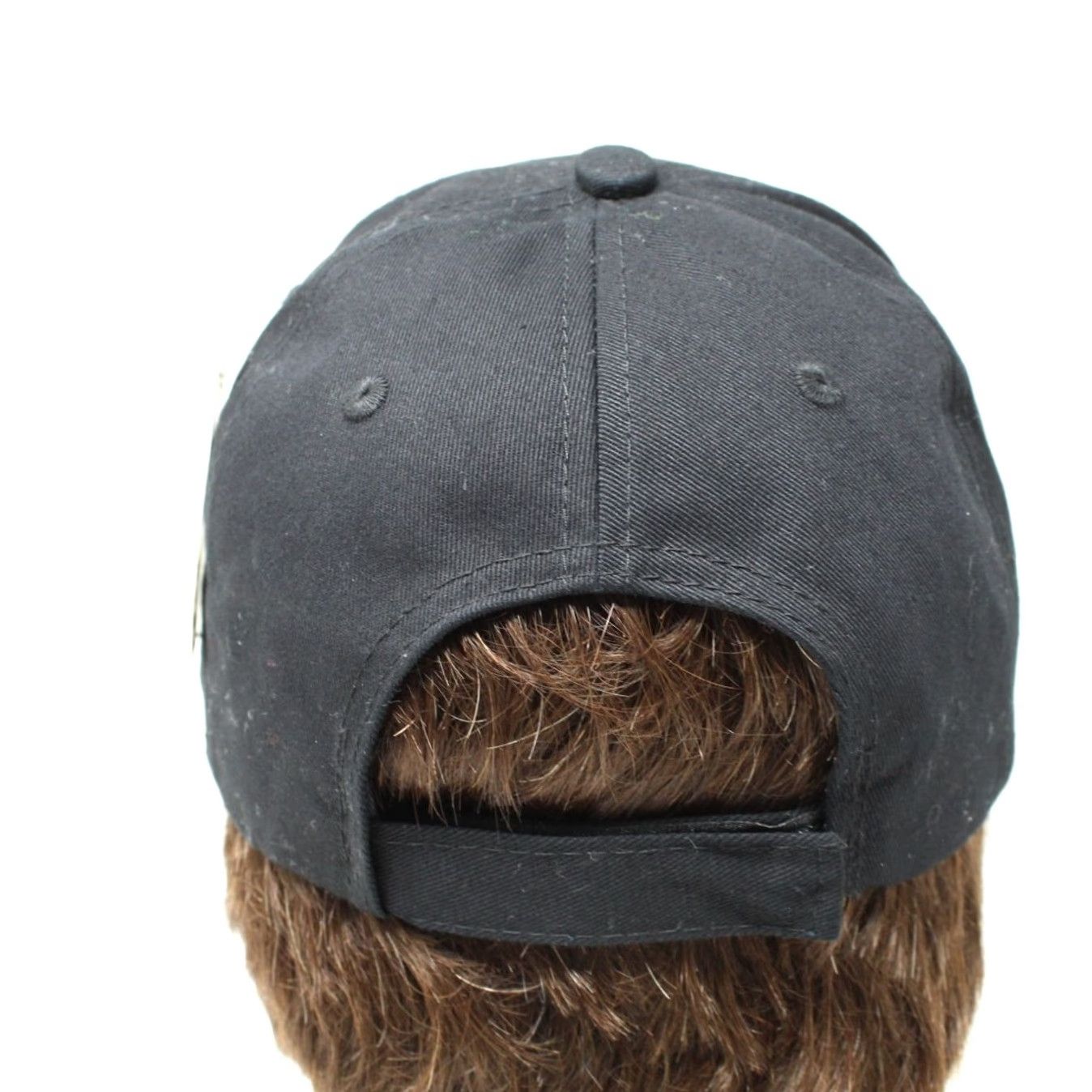 Vintage Black Eagle by Ace Caps Hat NWT Adjustable 100% Cotton Black Canvas Baseball Snapback Hat Mens One Size Black Eagle Cap Size ONE SIZE - 6 Thumbnail