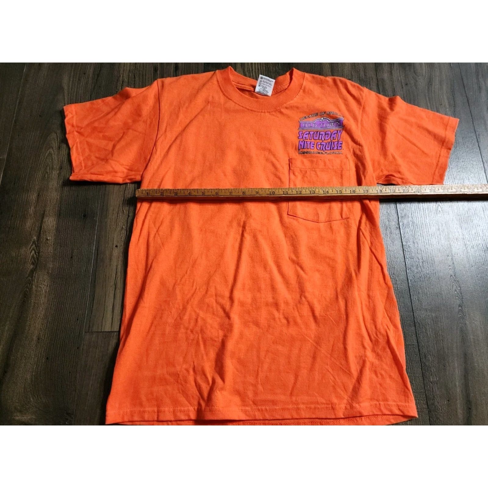 Anvil VINTAGE Anvil T-Shirt Mens M Pocket Orange Cars Florida 2000-2009 Footnotes: none Size US M / EU 48-50 / 2 - 2 Thumbnail