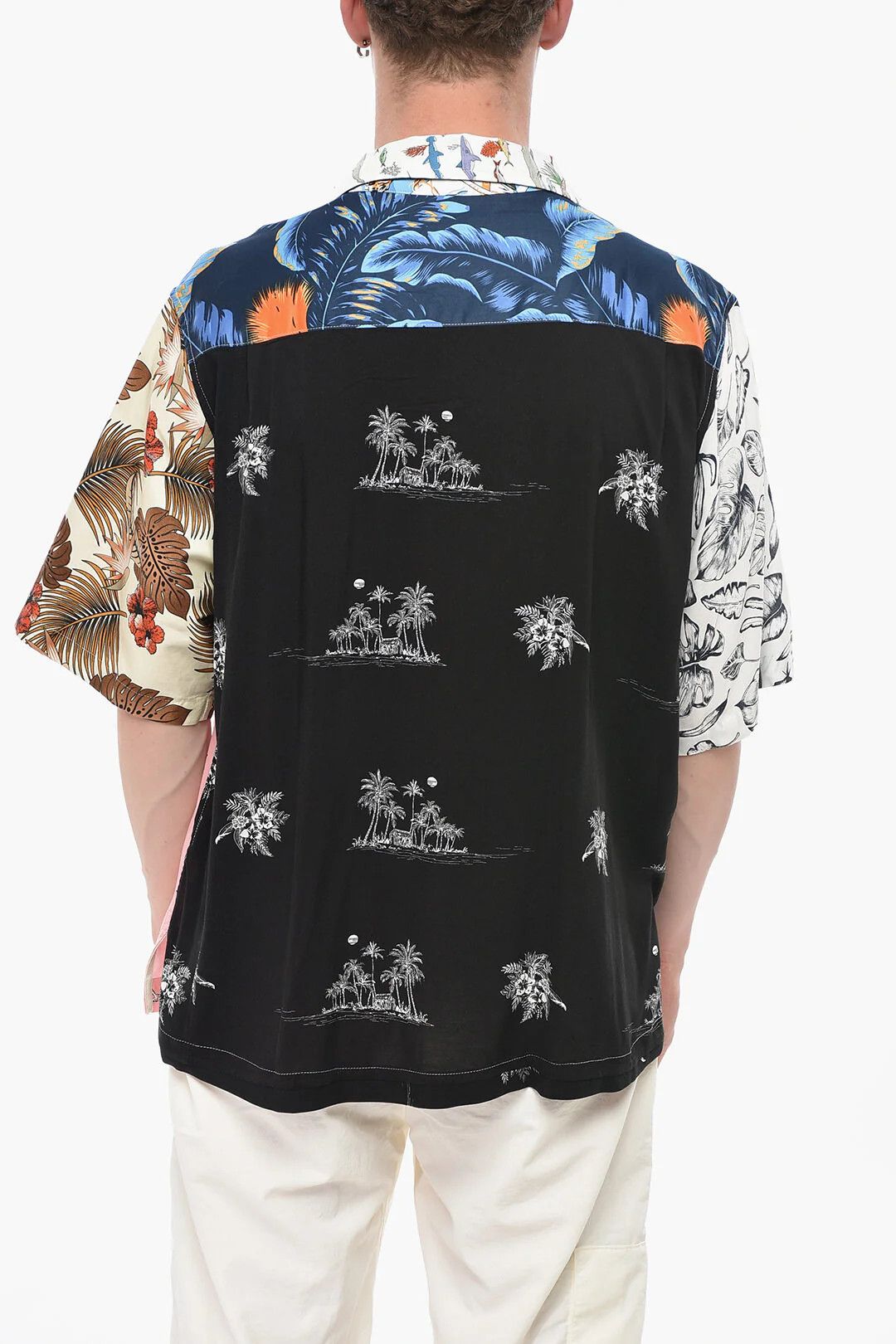 Gallery Dept. og1mm0426 Patchwork Short-Sleeve Shirt in Multicolor Size US XXL / EU 58 / 5 - 2 Thumbnail