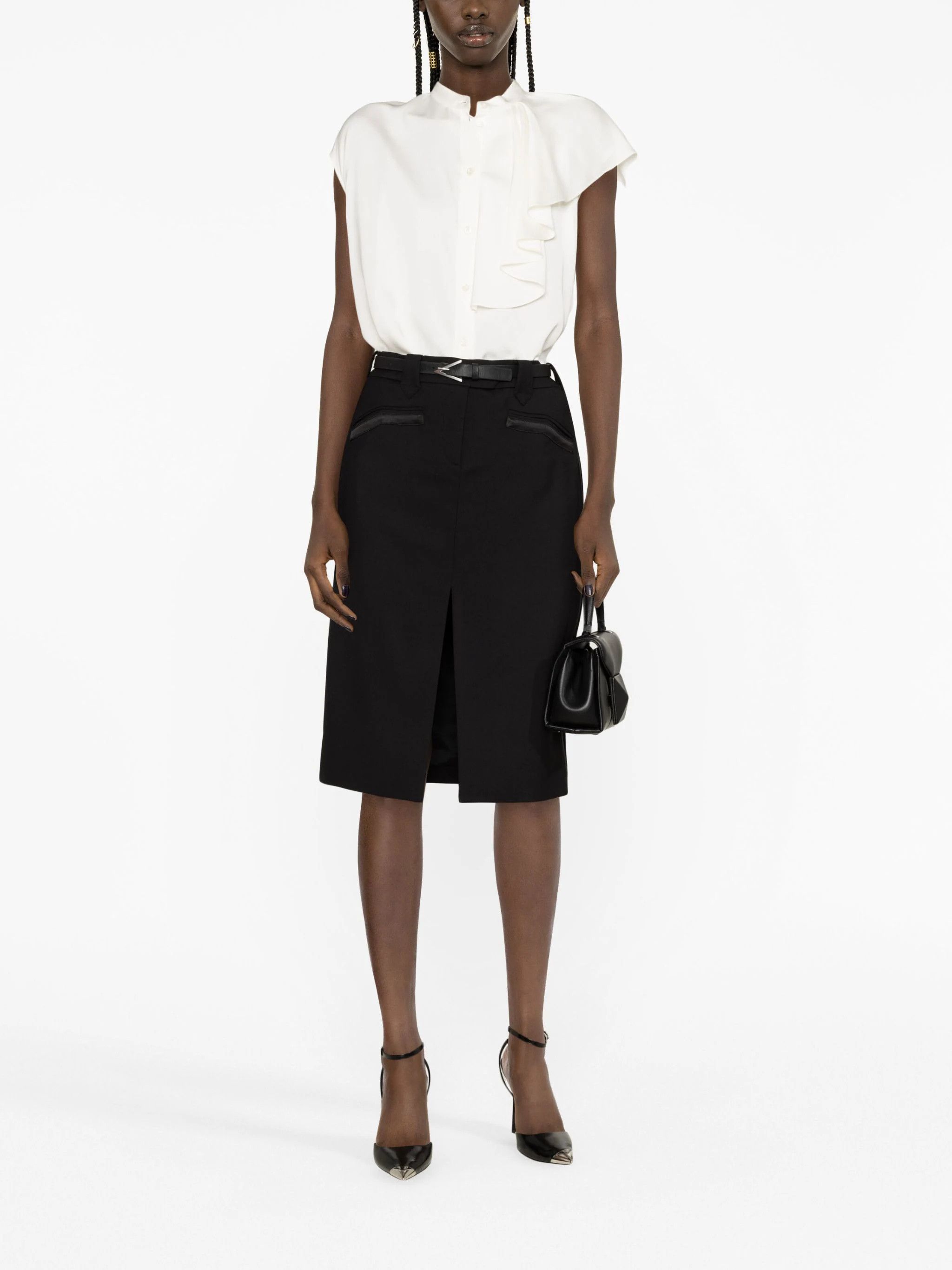 Tom Ford o1loc1c0924 GC5690 Midi Skirt in Black Size 30" / US 8 / IT 44 - 2 Thumbnail