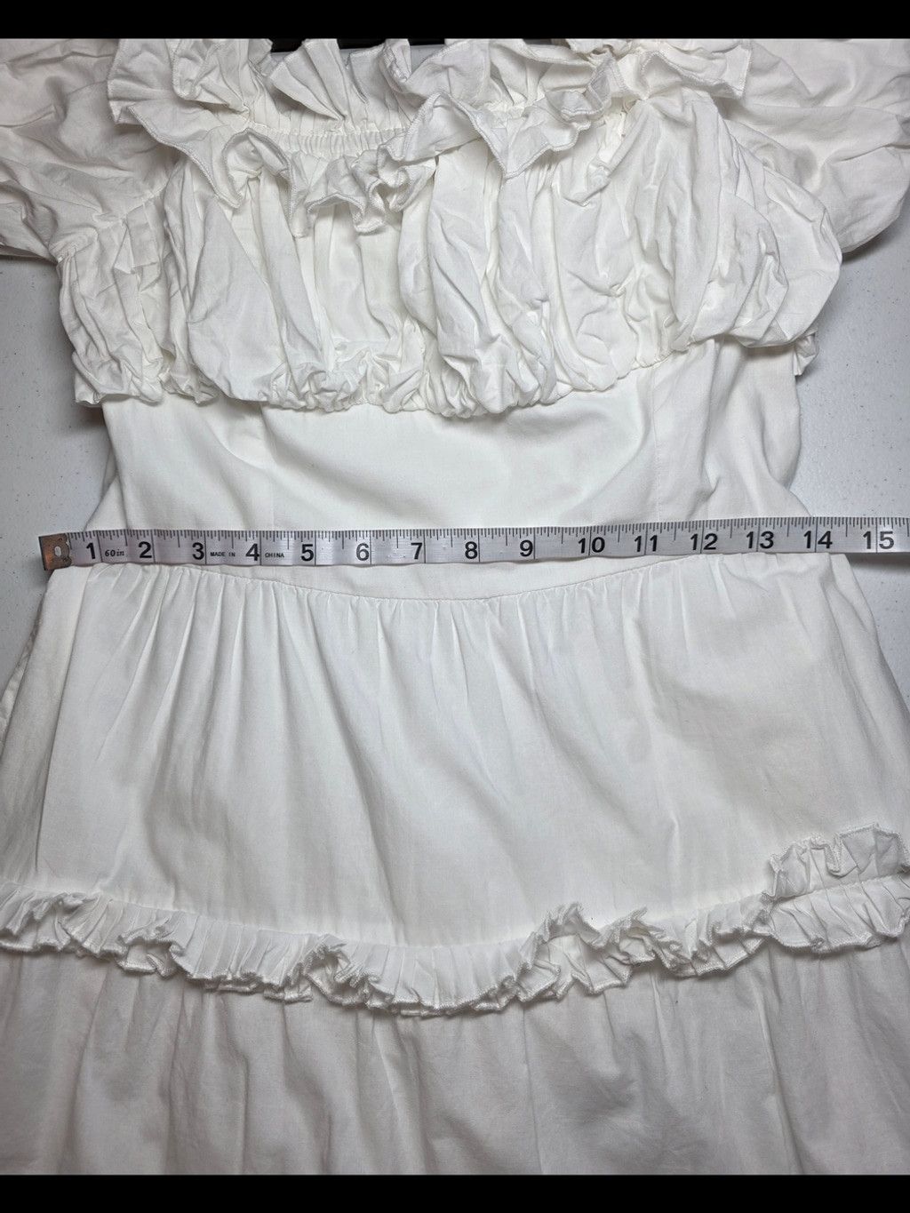 Anthropologie Sold Out Anthropologie Love The Label White Cottagecore Puff Size S / US 4 / IT 40 - 7 Thumbnail