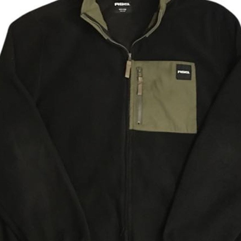 Other NEW Pullover 1/4 Zip Fleece Sweatshirt Jacket Black Green XL Size US XL / EU 56 / 4 - 4 Thumbnail
