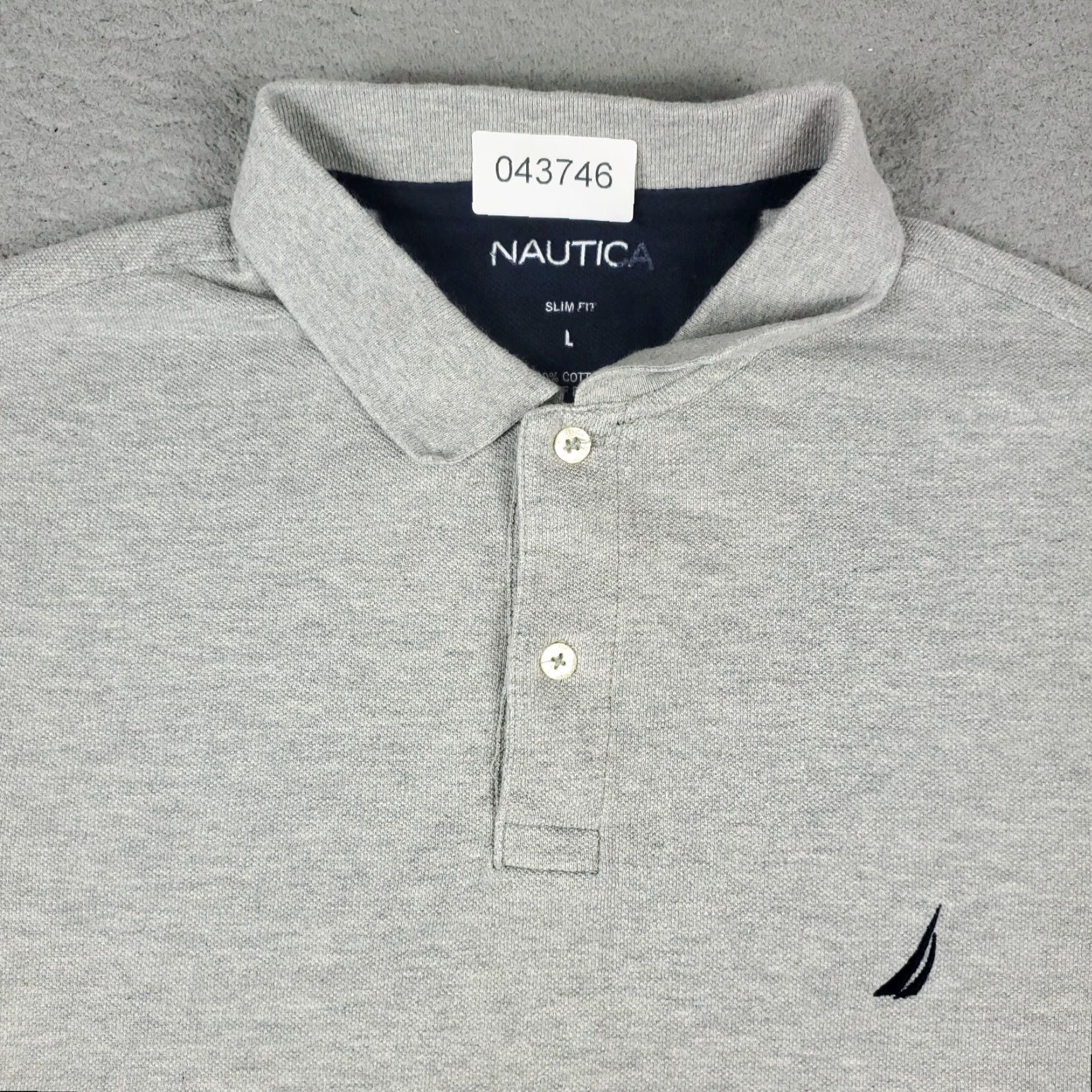 Nautica Nautica Polo Shirt Men’s Large Gray Casual Short Sleeve Activewear Size US L / EU 52-54 / 3 - 2 Thumbnail