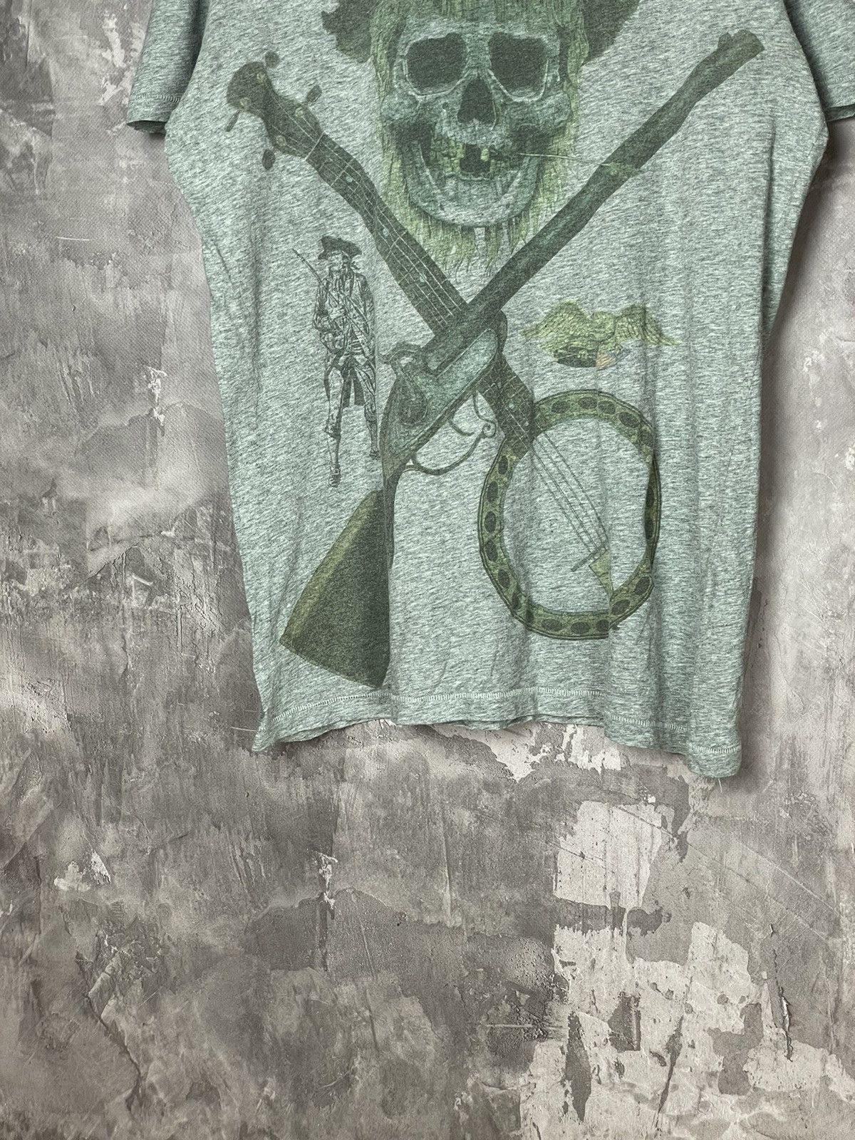 Allsaints × Vintage T-shirt Vintage Allsaints Distressed Faded Art Graffiti Rare Size US M / EU 48-50 / 2 - 4 Thumbnail