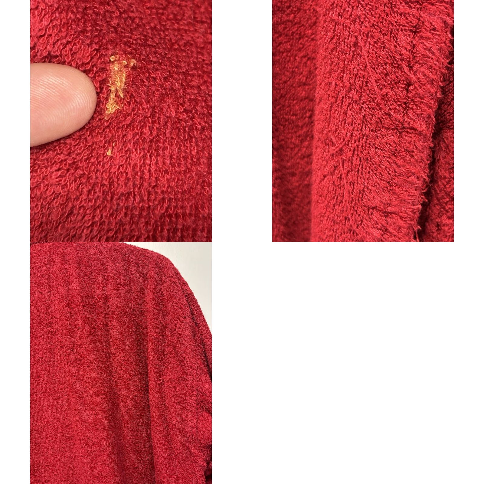 Polo Ralph Lauren Polo Ralph Lauren Terry Robe Mens OSFM Red Belted Big Flesh Pony READ Size US M / EU 48-50 / 2 - 8 Thumbnail