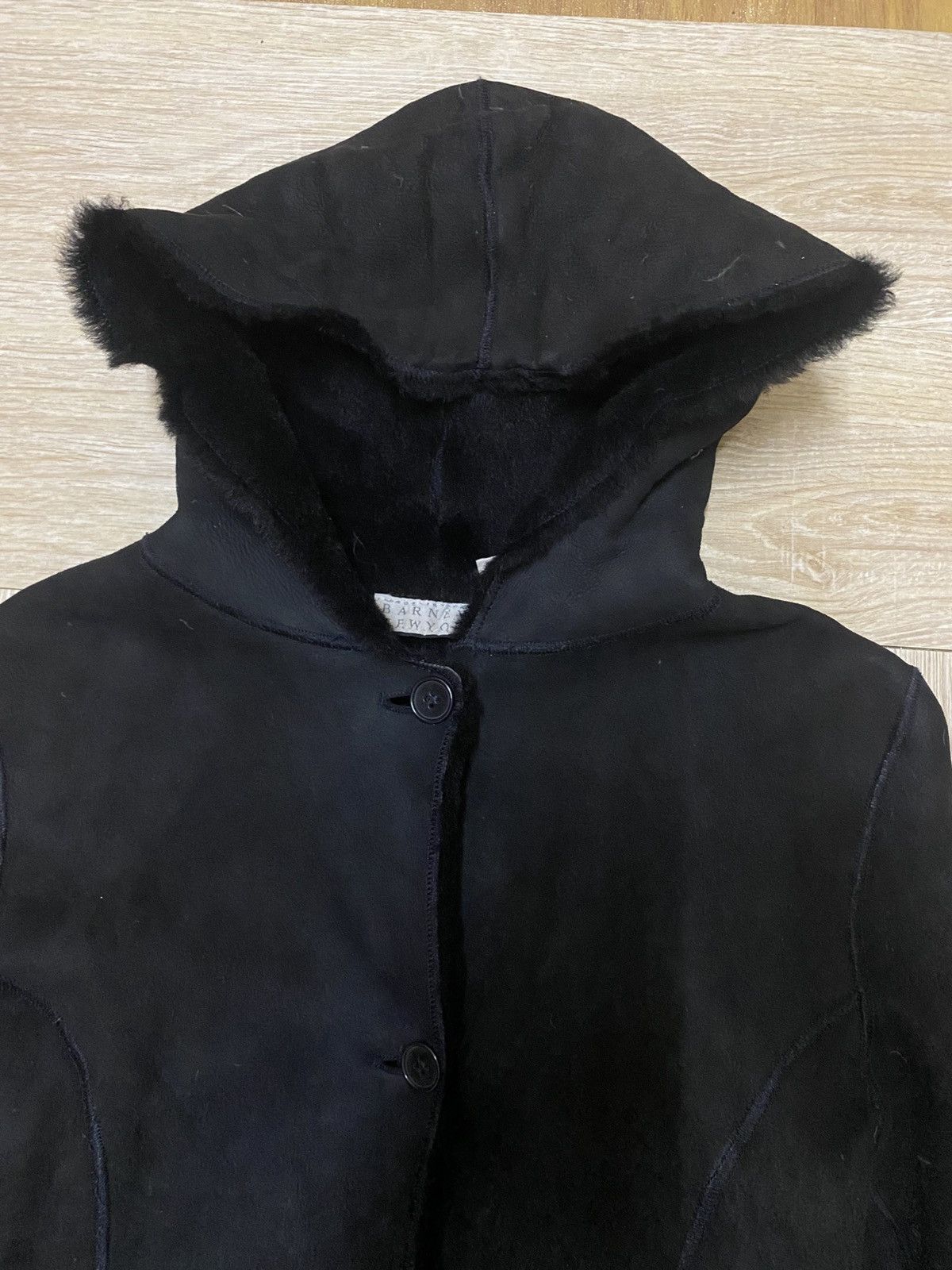 Barneys New York Barneys New York sheepskins black faux-suede jacket Size S / US 4 / IT 40 - 4 Thumbnail