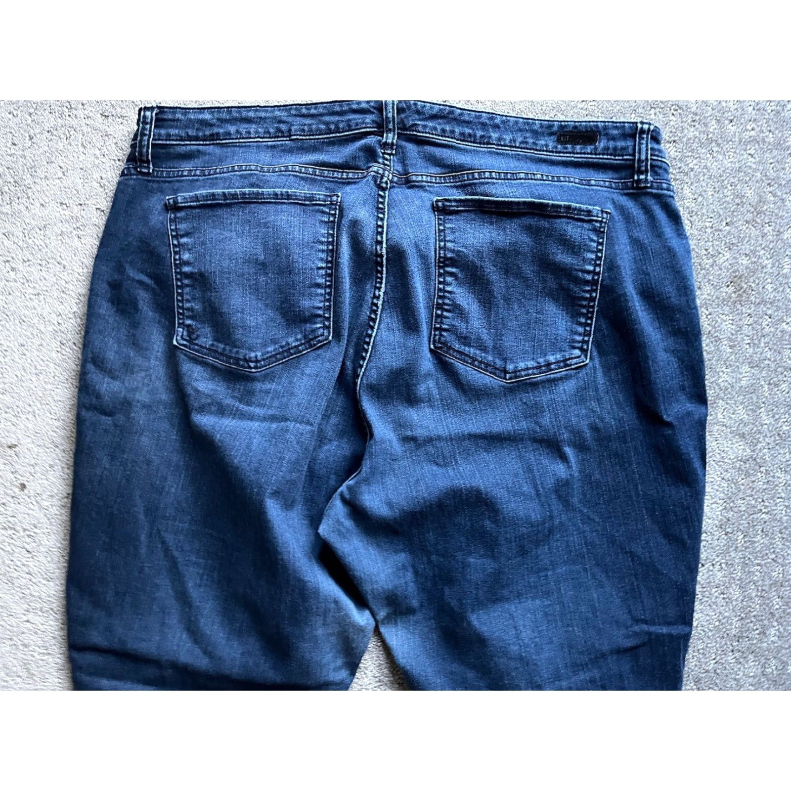 Vintage KUT From the Kloth Jeans Womens 22W Blue High Rise Skinny Dark Wash Stretch Jeans Size 40" / US 18 - 4 Thumbnail