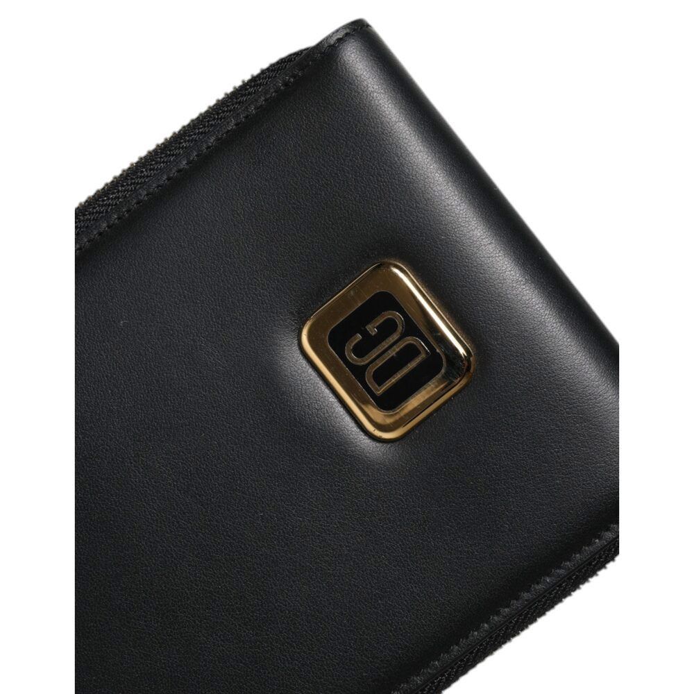 Dolce & Gabbana Dolce & Gabbana Black Leather Logo Plaque Neck Strap Card Co Size ONE SIZE - 6 Thumbnail