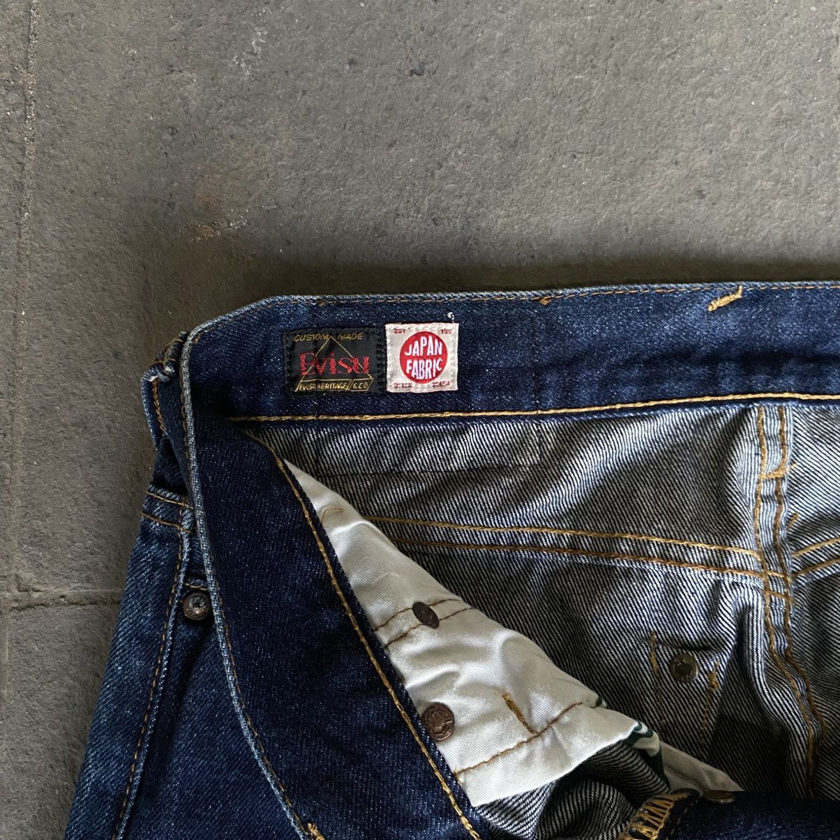 Evisu × Japanese Brand × Vintage Evisu Downluck No.3 Red/Yellow Logo Denim Size US 32 / EU 48 - 7 Thumbnail