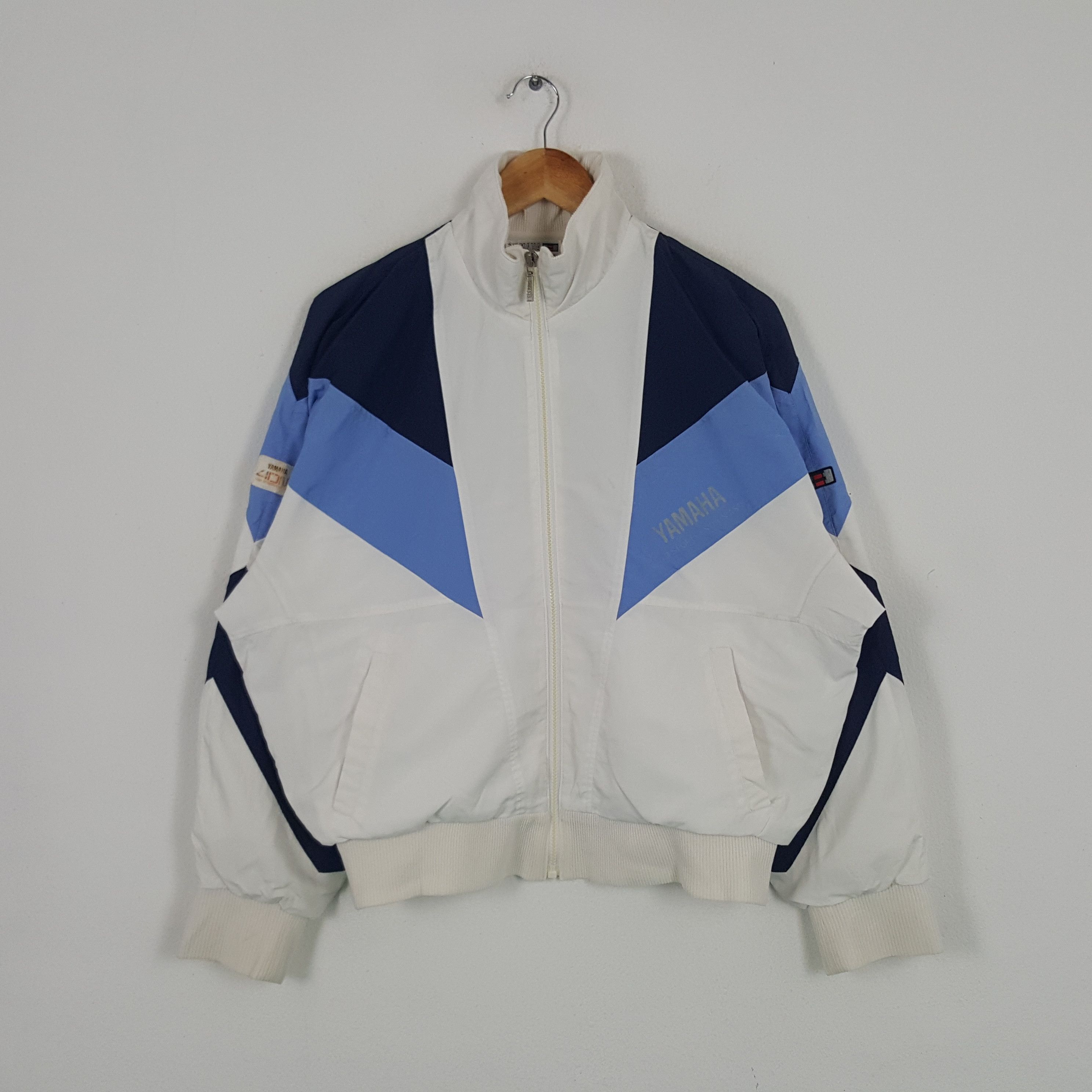 old “TEAM YAMAHA” nylon racing jacket 青白 old “TEAM YAMAHA” nylon racing jacket 青白 Vintage Yamaha Racing