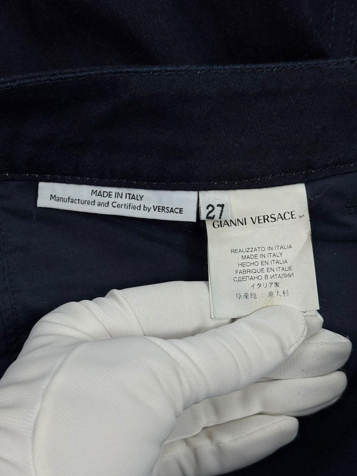 Versace Gianni Versace Couture Dark Blue Jeans Bootcut size 27 Size 27" / US 4 / IT 40 - 14 Thumbnail