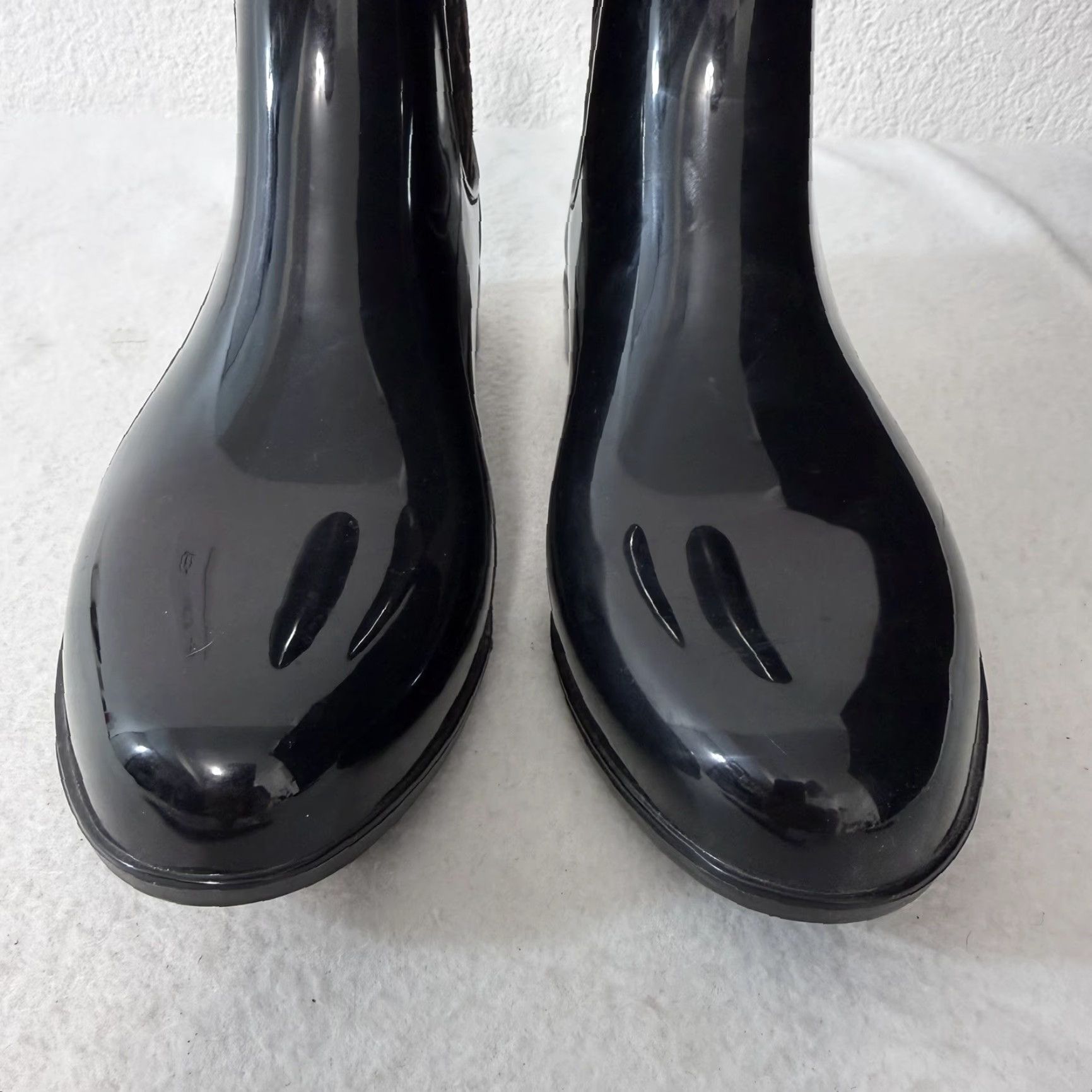 Michael Kors Michael Kors Women’s Black Rubber Rain Boots Size 8 Monogram Logo Chelsea Boots Size US 8 / IT 38 - 4 Thumbnail