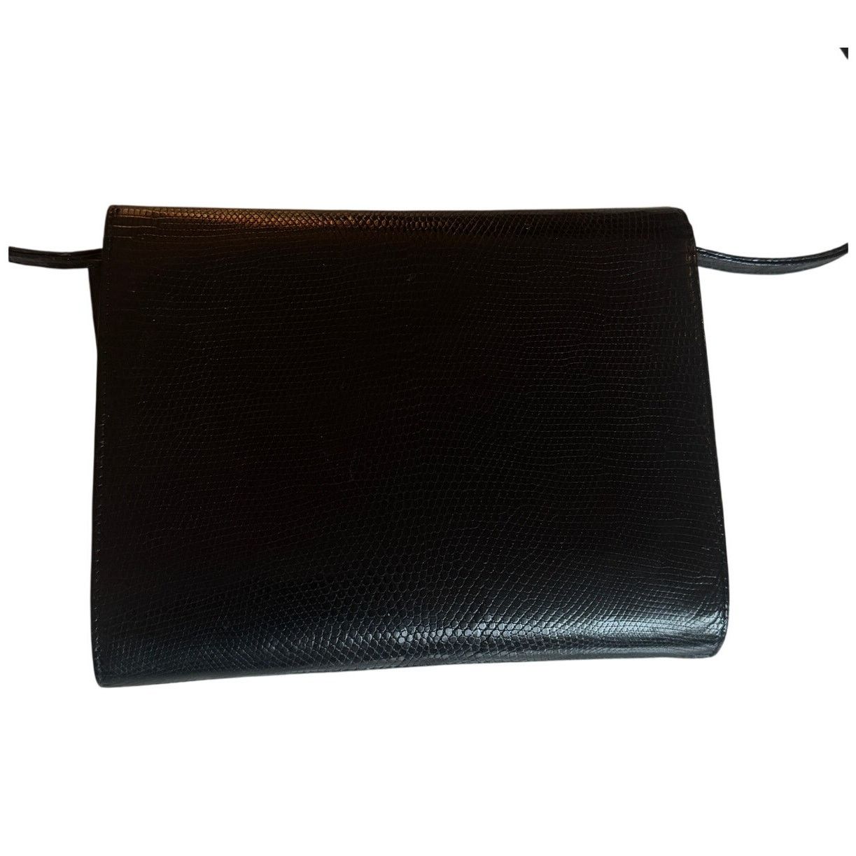 Gucci Gucci Vintage Black Genuine Lizard 2-Way Clutch Size ONE SIZE - 2 Thumbnail
