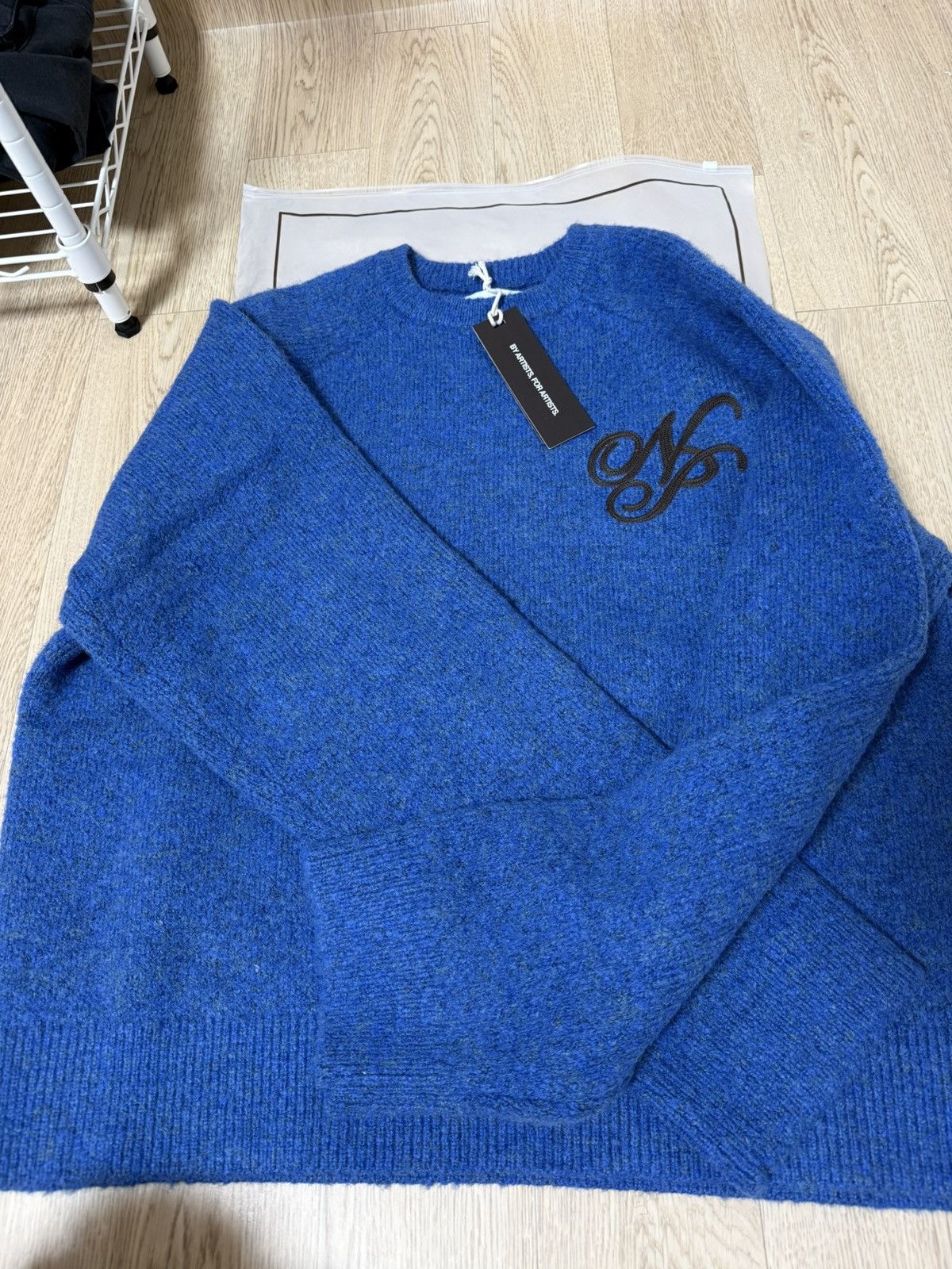 Nude Nude project Le Marais Knit Sweater Blue L Size US L / EU 52-54 / 3 - 1 Thumbnail