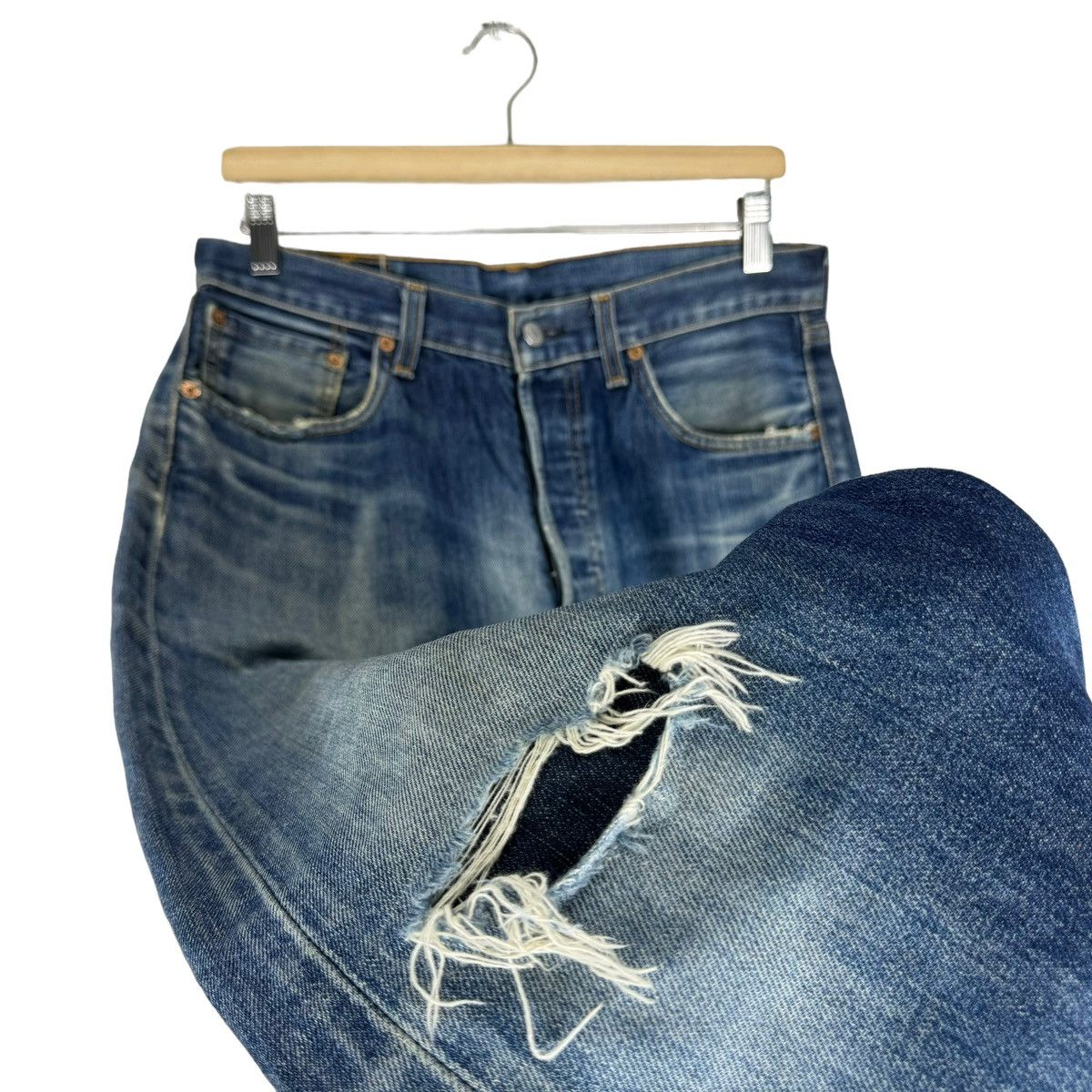Levi's 🌟LEVIS 501 DENIM JEANS PANTS Size US 31 - 5 Thumbnail
