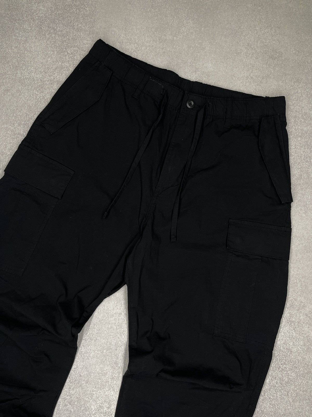 H&M Mens H&M Cargo Pants Black Size US 34 / EU 50 - 3 Thumbnail