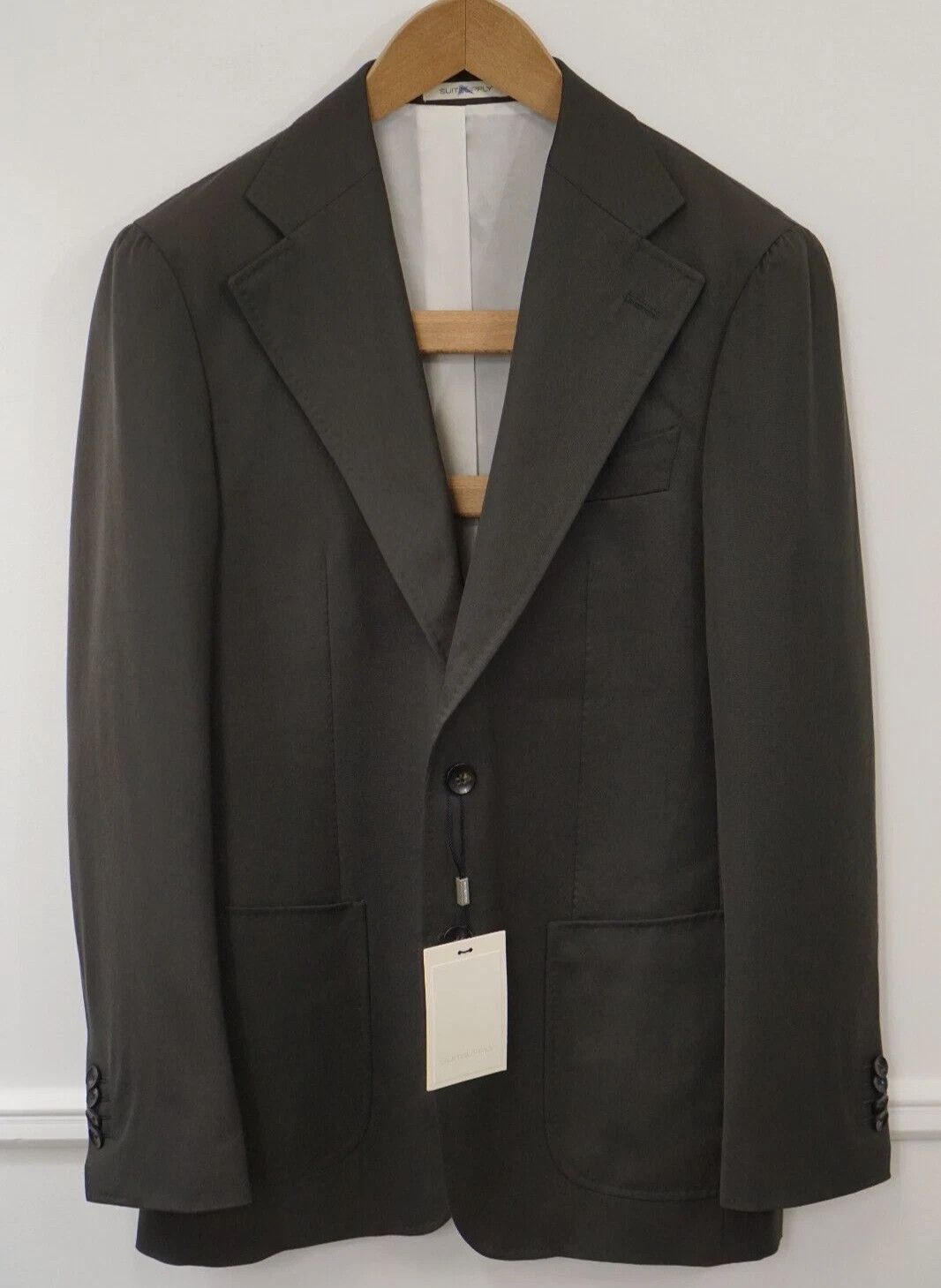 Suitsupply Men Suitsupply Blazer Havana Wide Lapel Pure Wool S130 US38 Size 38R - 1 Thumbnail