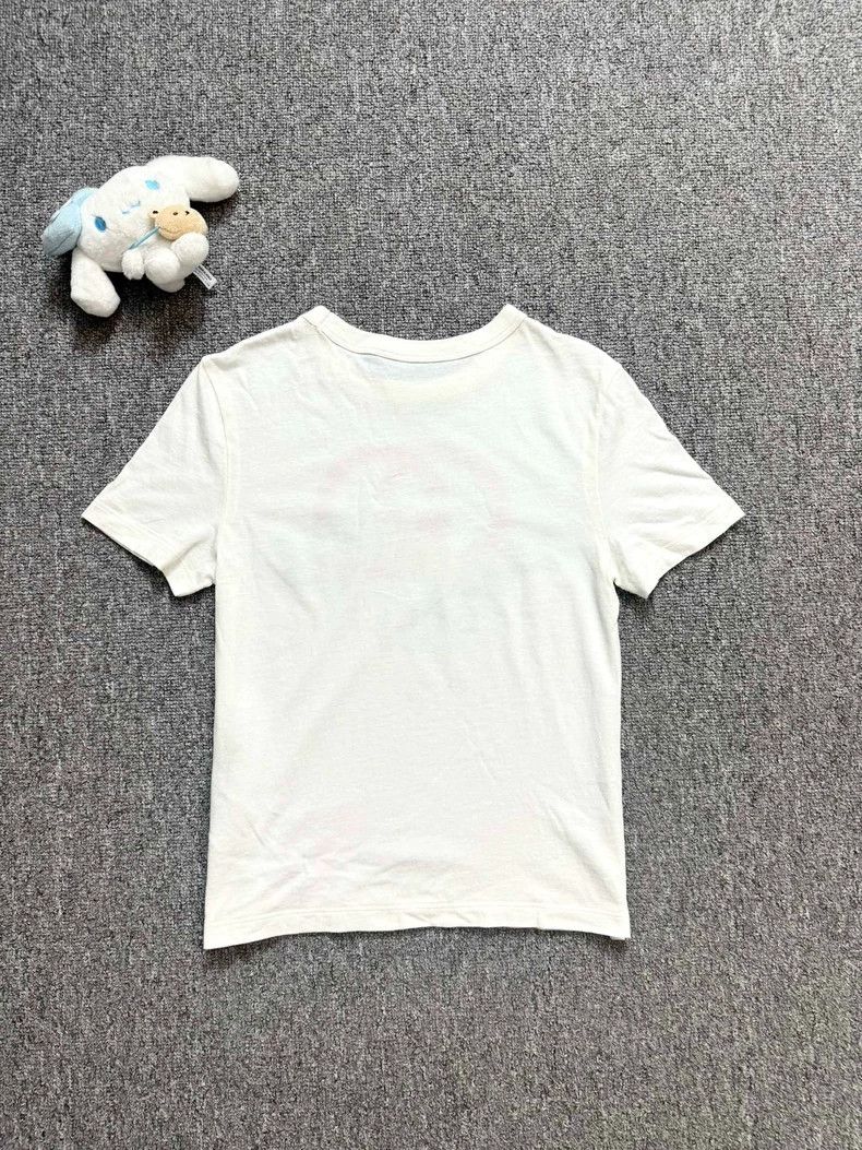 Gucci GucciWhite, red and blue ribbon logo short sleeves 2503-Nex Size US XS / EU 42 / 0 - 2 Thumbnail