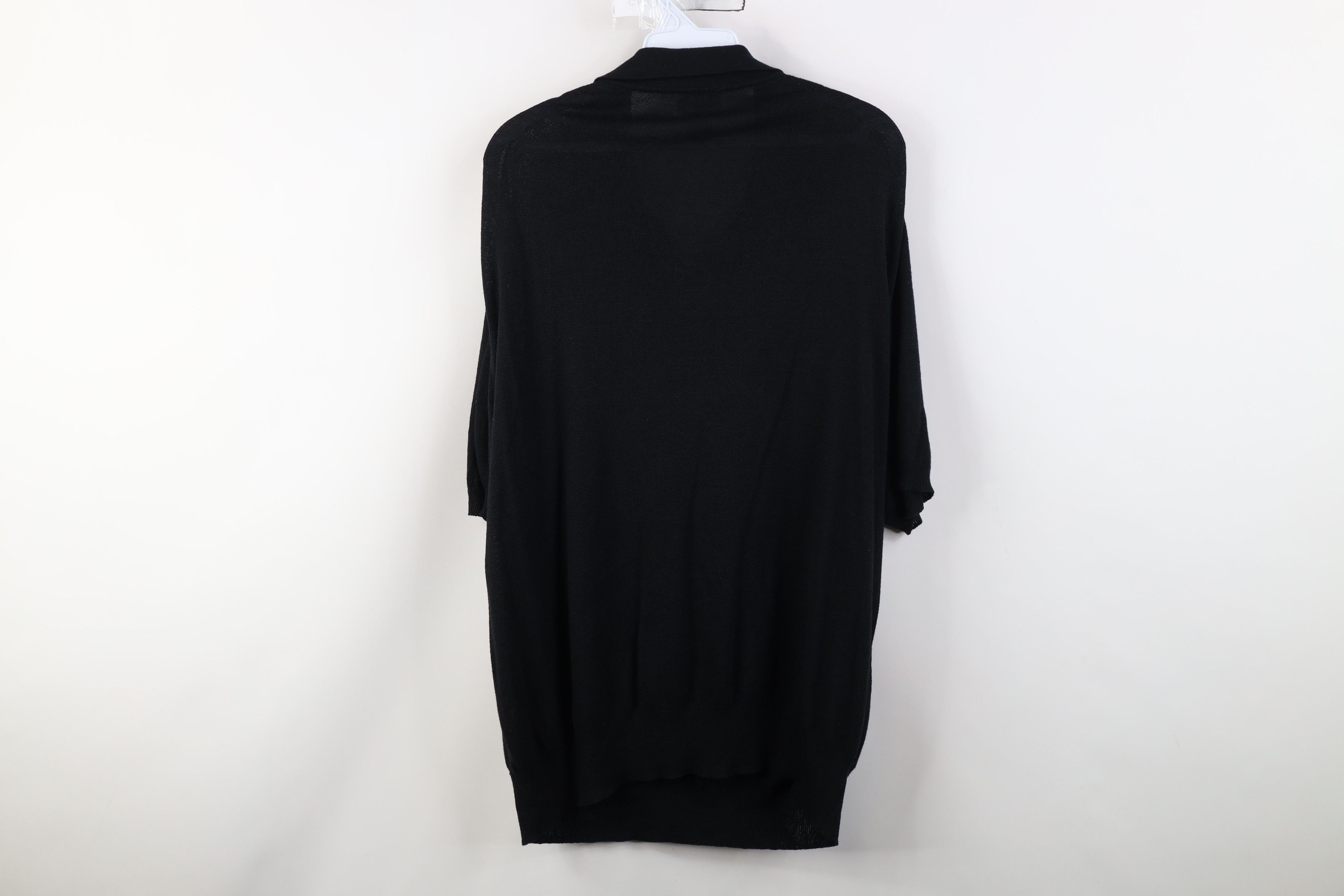Vintage Vintage 90s Streetwear Blend Knit Pullover Polo Black Size US XL / EU 56 / 4 - 9 Thumbnail