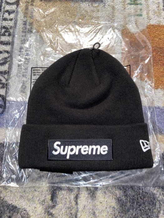 Supreme Supreme New Era Box Logo Beanie Black (FW23) | Grailed