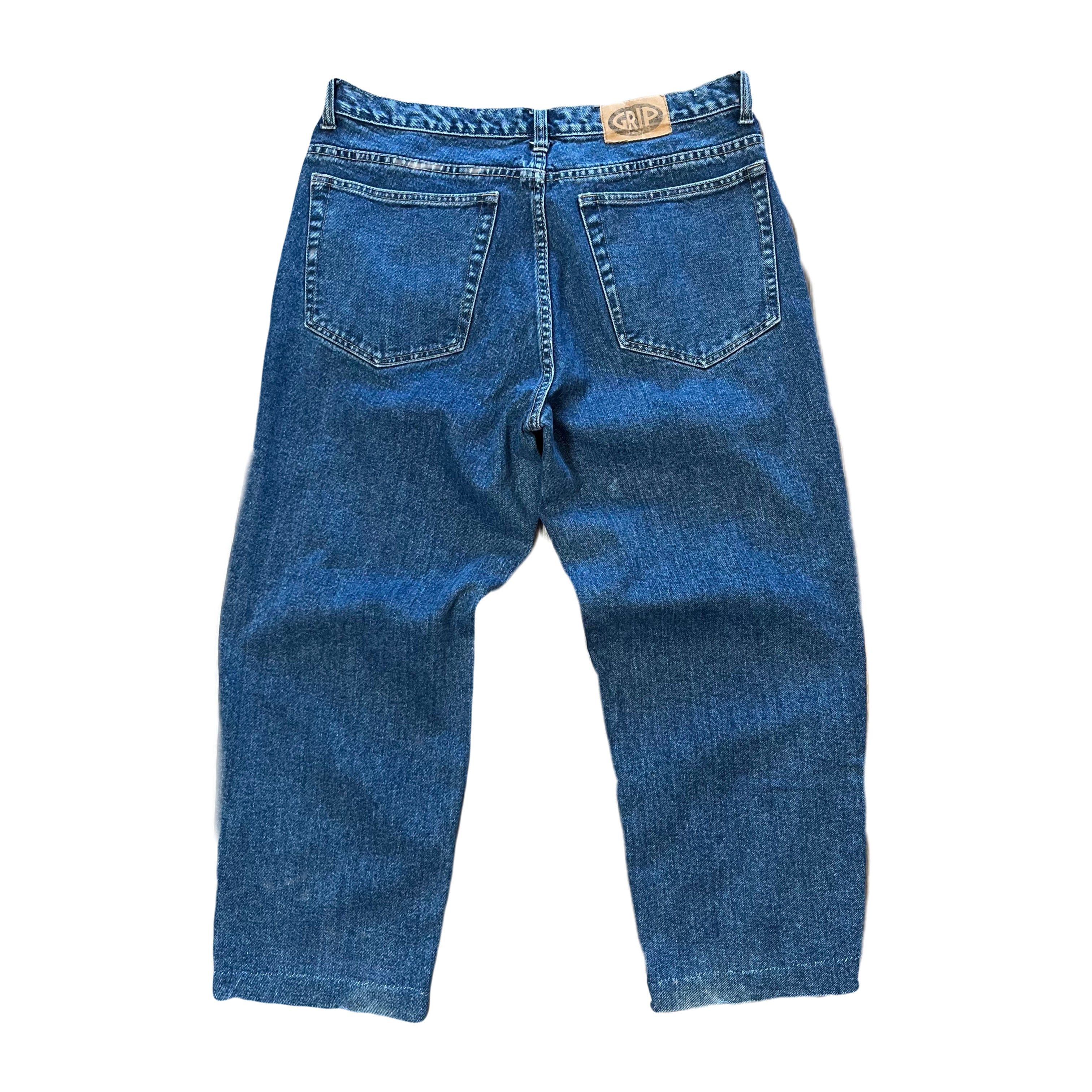 Vintage Vintage GRIP Jeanswear Medium Wash Denim Women's 16 Size 35" - 2 Thumbnail