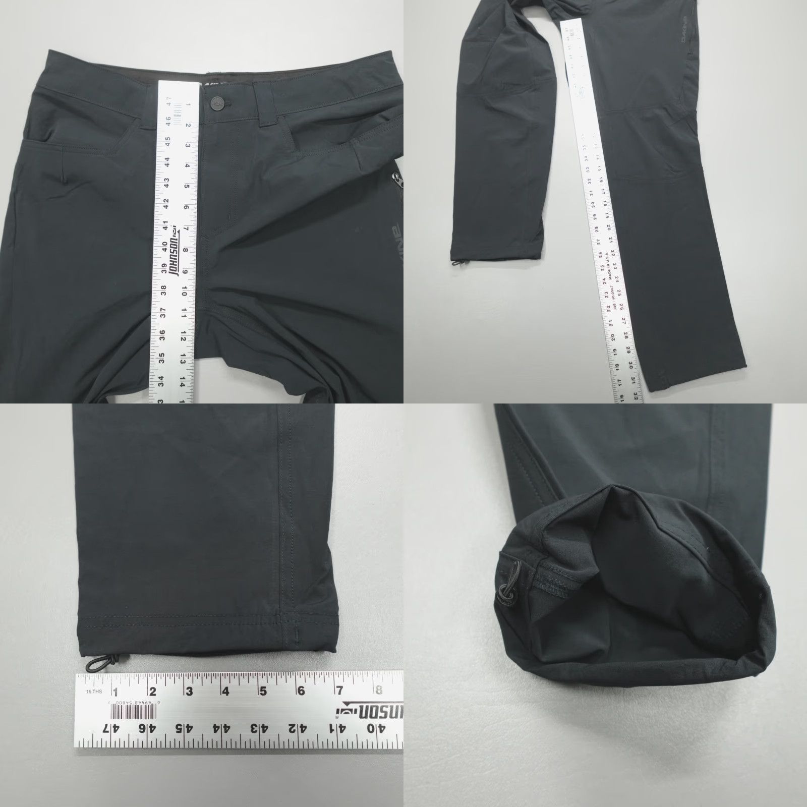 Dakine DAKINE Leeward Pants Black Men's L Drawstring Durable Stretch Nylon Regular Size US 33 - 8 Thumbnail