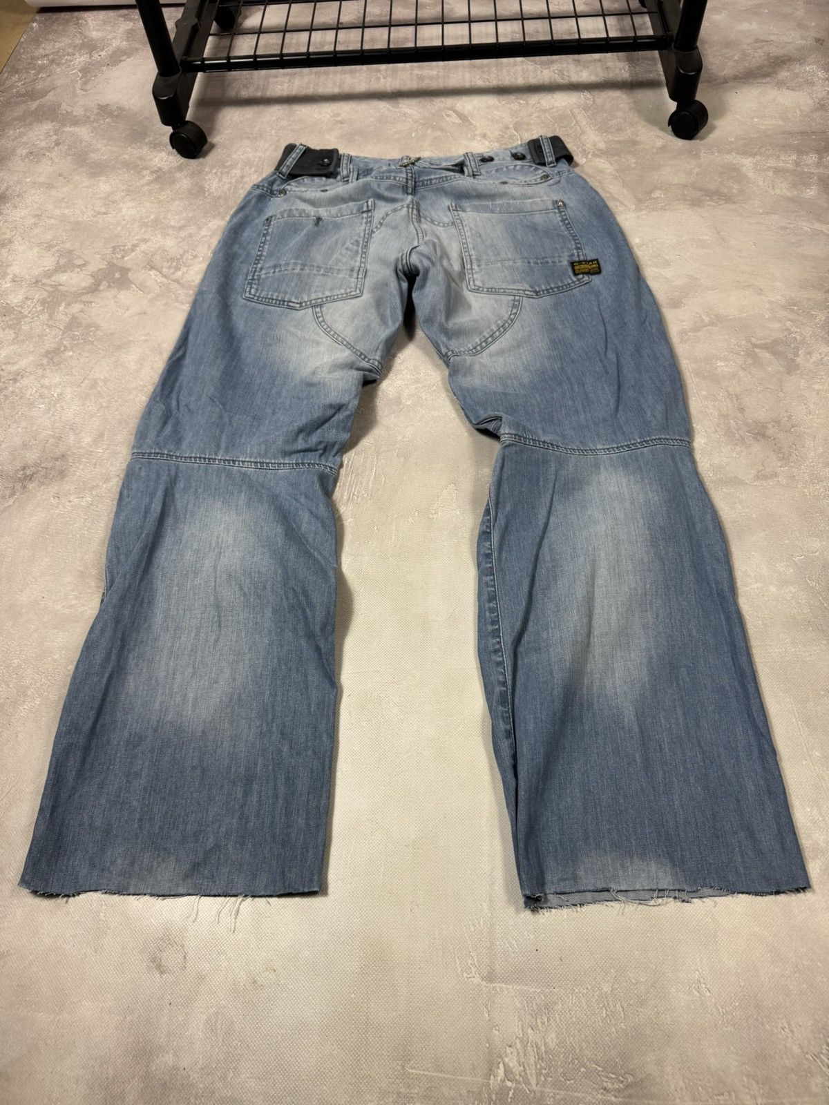 G-Star Vintage G-Star Raw Distressed Buckleback Elwood Pants Size US 32 / EU 48 - 3 Thumbnail