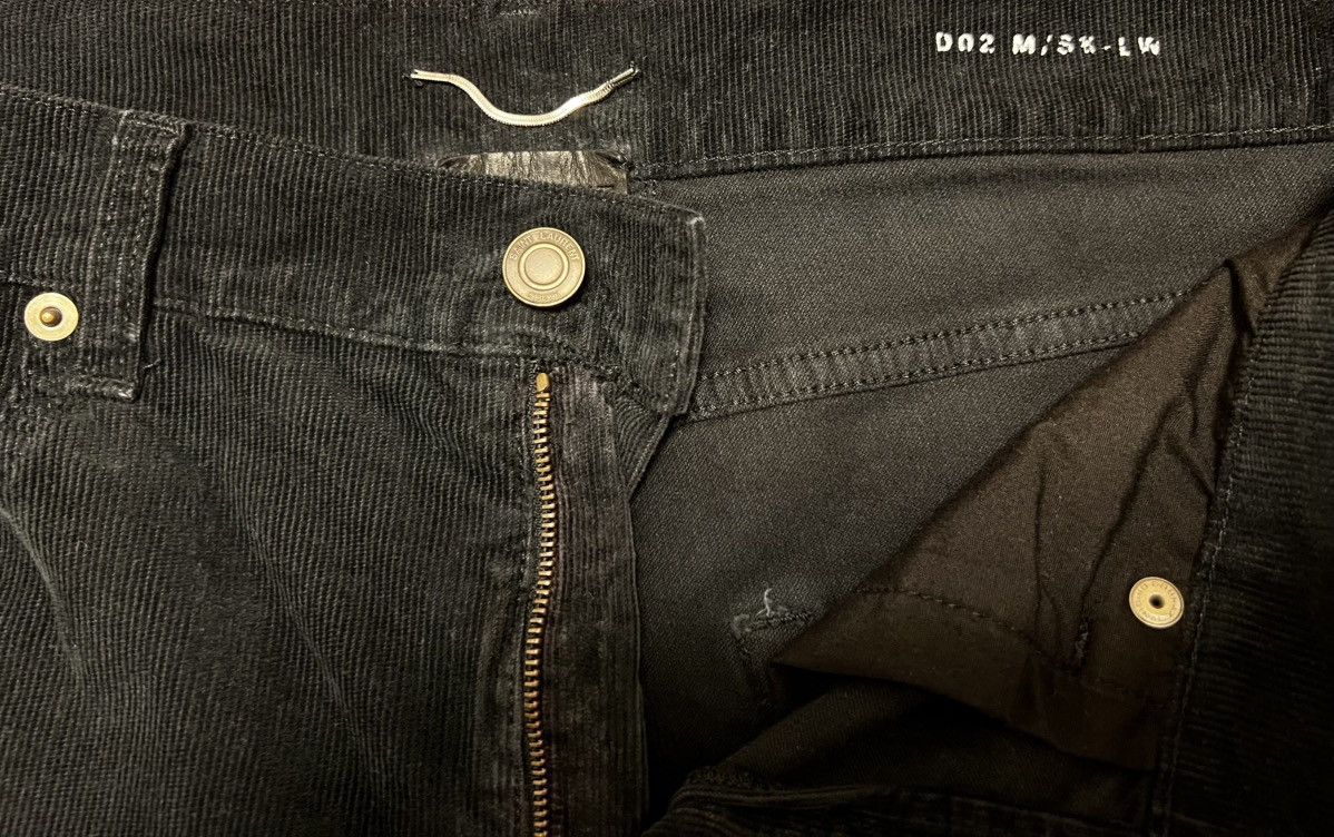 Saint Laurent Paris Saint Laurent Paris 2015 D02 Black Corduroy Pants Size US 32 / EU 48 - 4 Thumbnail