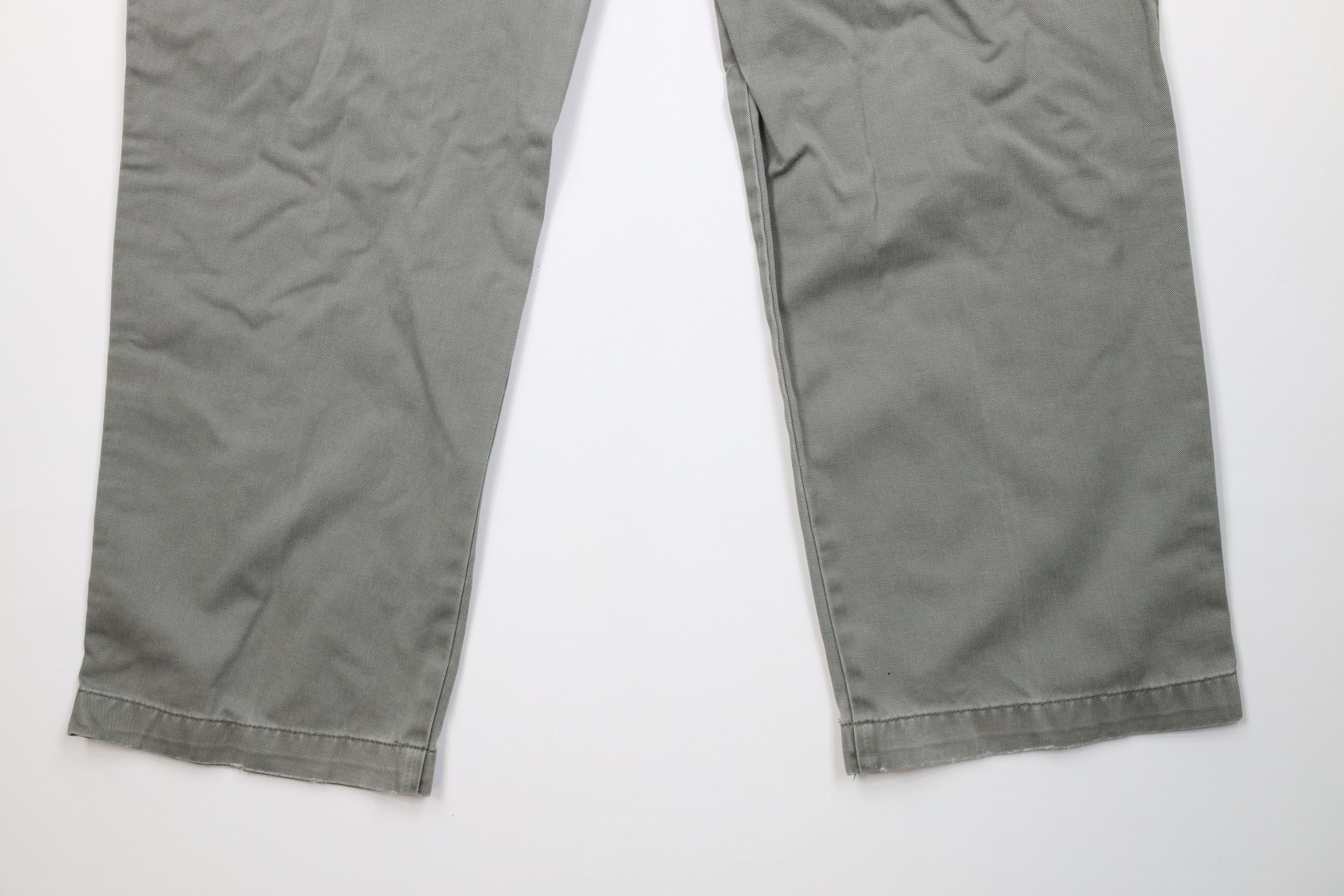 Eddie Bauer Vintage 90s Eddie Bauer Fit Pleated Wide Leg Chino Pants Size US 38 / EU 54 - 13 Thumbnail