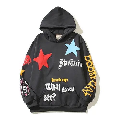 VIBE Gray Color Y2k Graffiti Stars Letter Foam abiosis Size US L / EU 52-54 / 3 - 7 Thumbnail