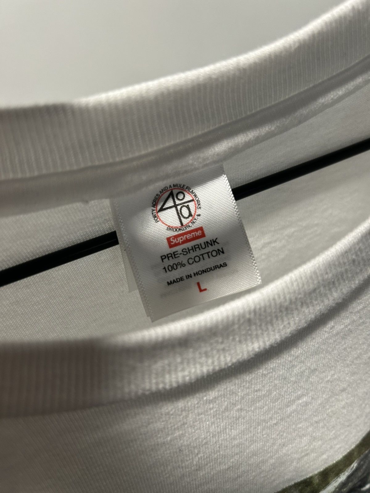 Supreme Supreme x 40 Acres Spike Lee Tee Size US L / EU 52-54 / 3 - 3 Thumbnail