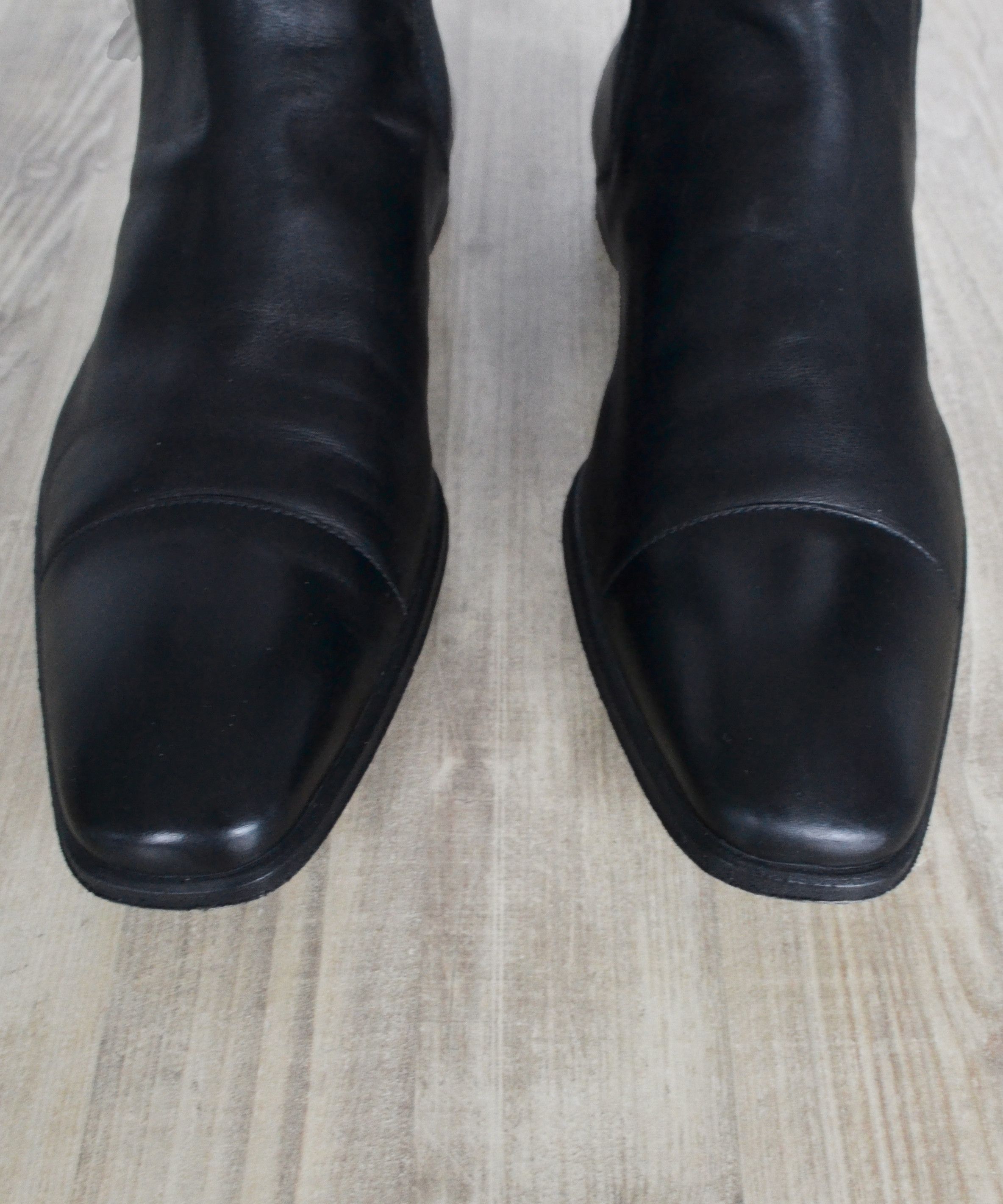 Louis Vuitton LOUIS VUITTON Boots Leather Shoes Ankle Logo LV Black 43 Size US 10 / EU 43 - 6 Thumbnail