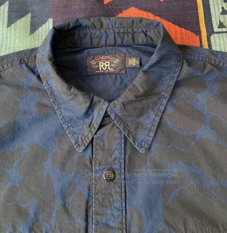 RRL Ralph Lauren RRL Ralph Lauren Indigo camouflage jacket Size US XL / EU 56 / 4 - 3 Thumbnail
