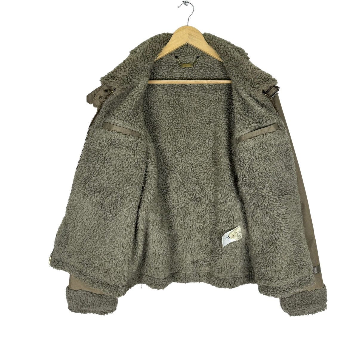 Japanese Brand × United Arrows × monkey time 🌟MONKEY TIME B3 SHERPA LEATHER PART ZIPPER JACKET Size L / US 10 / IT 46 - 7 Thumbnail